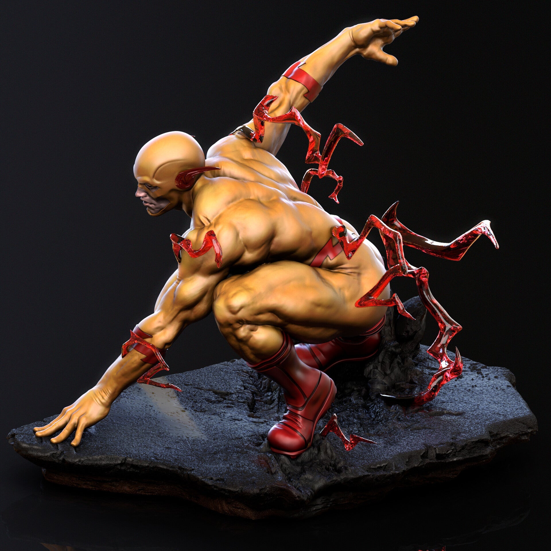 Reverse Flash - CA 3D Studios - Dark Forge Arts