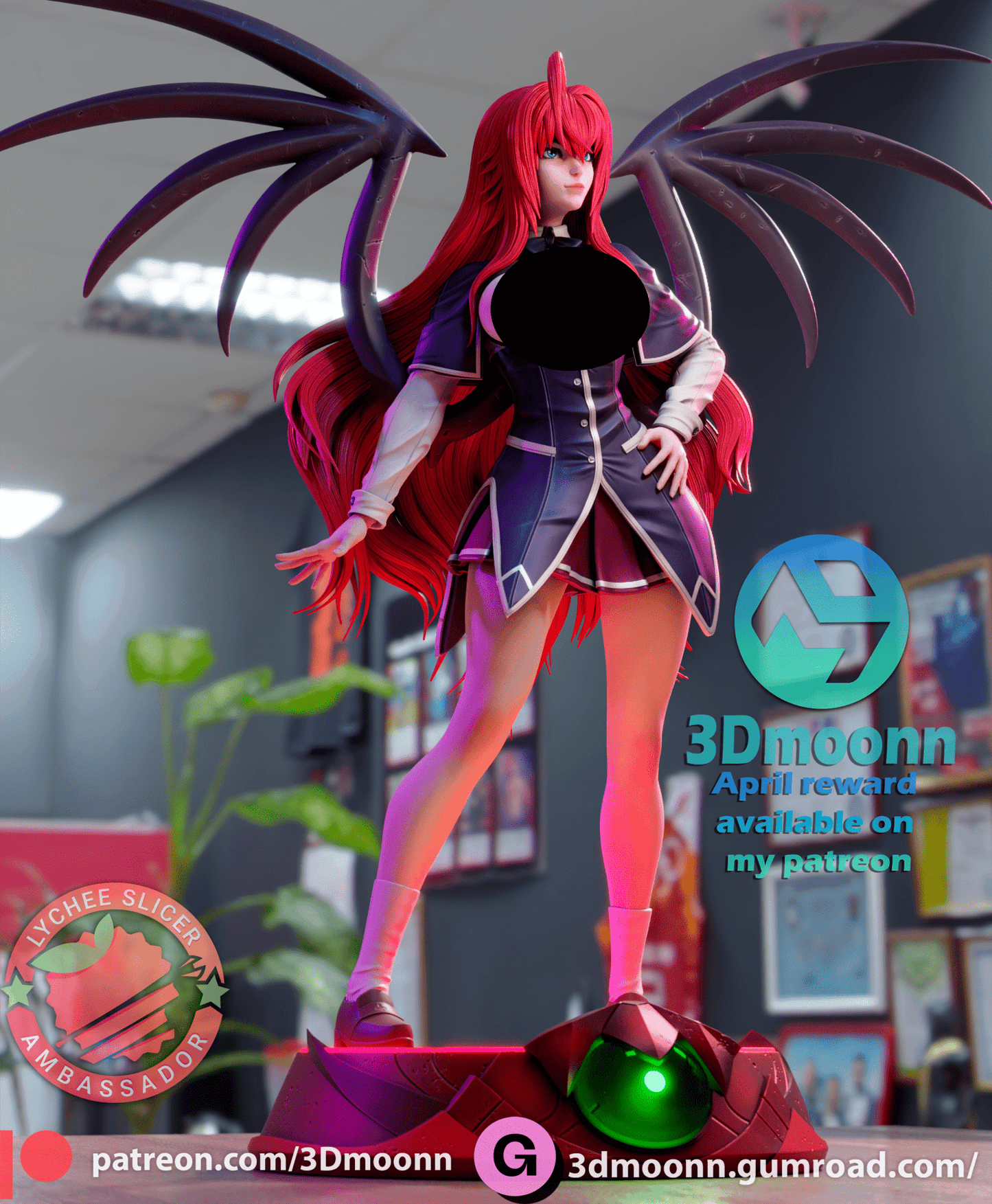 Rias - 3DMoonn - Dark Forge Arts