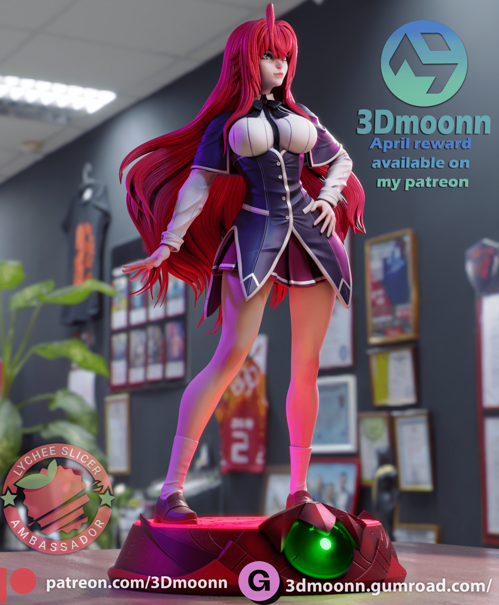 Rias - 3DMoonn - Dark Forge Arts