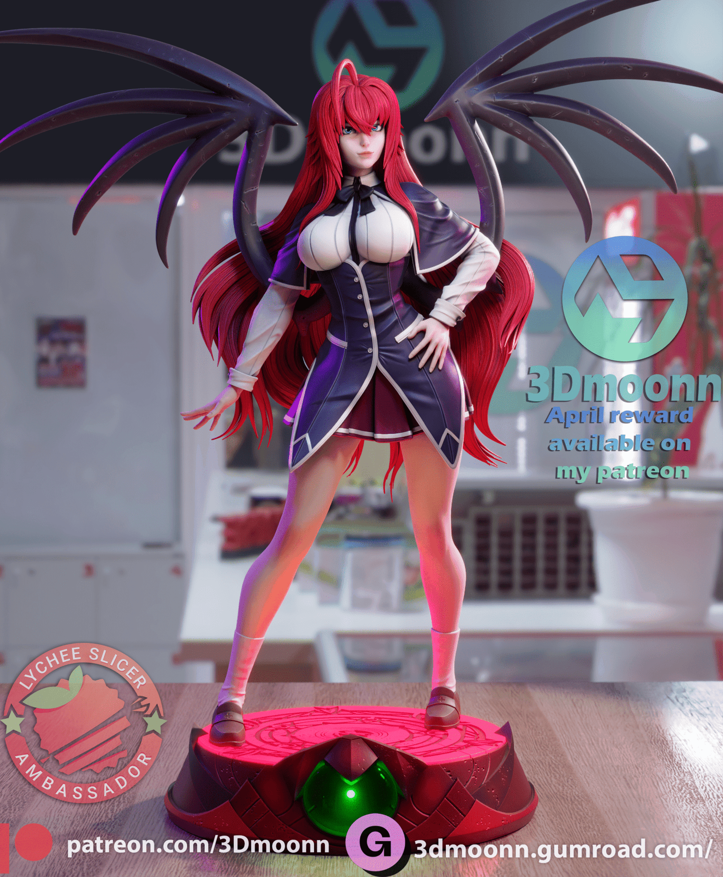Rias - 3DMoonn - Dark Forge Arts