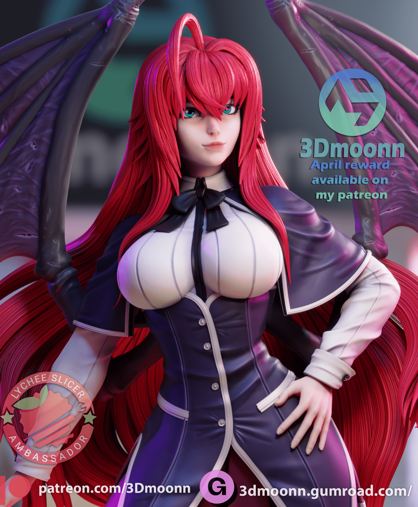 Rias - 3DMoonn - Dark Forge Arts