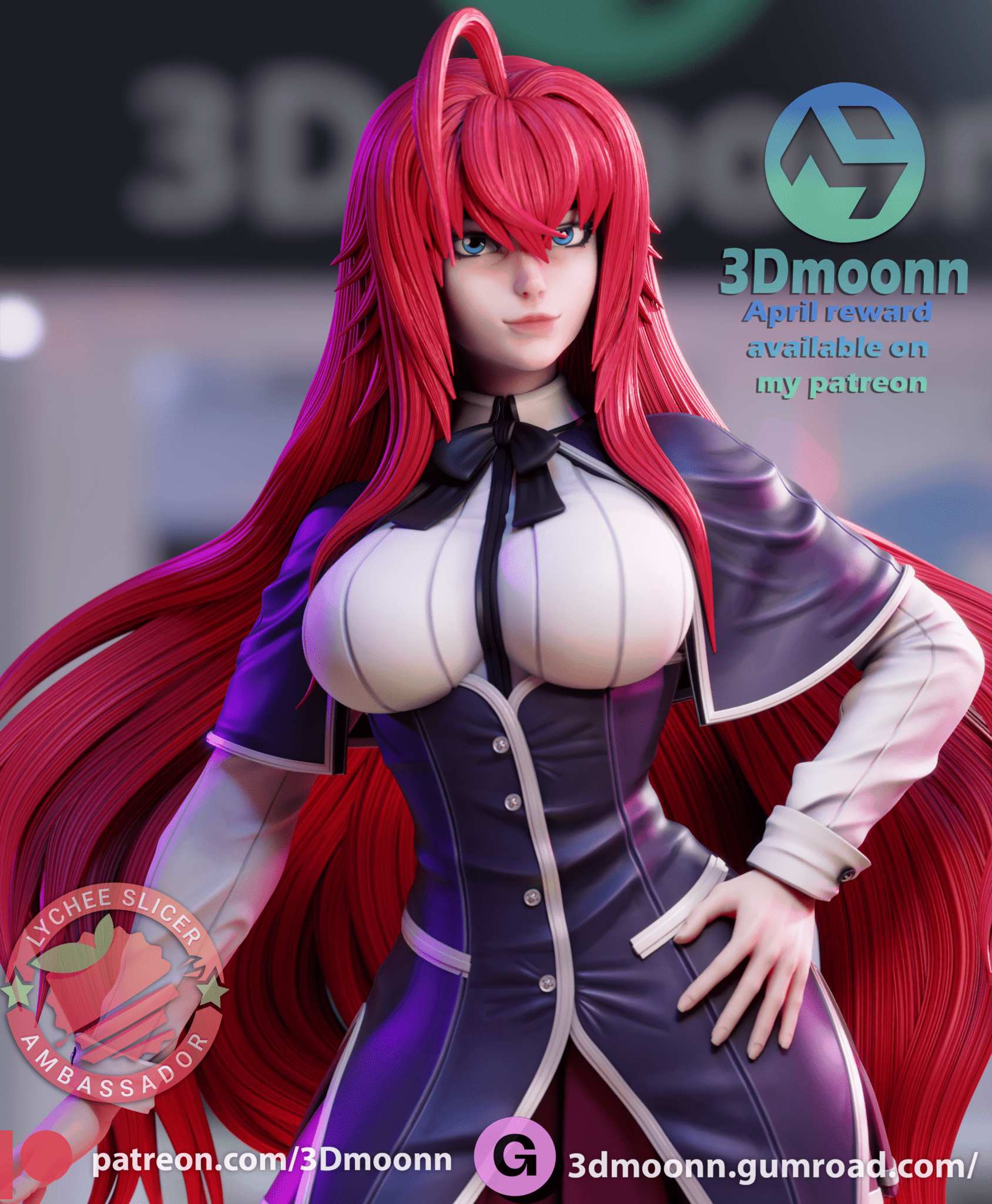 Rias - 3DMoonn - Dark Forge Arts