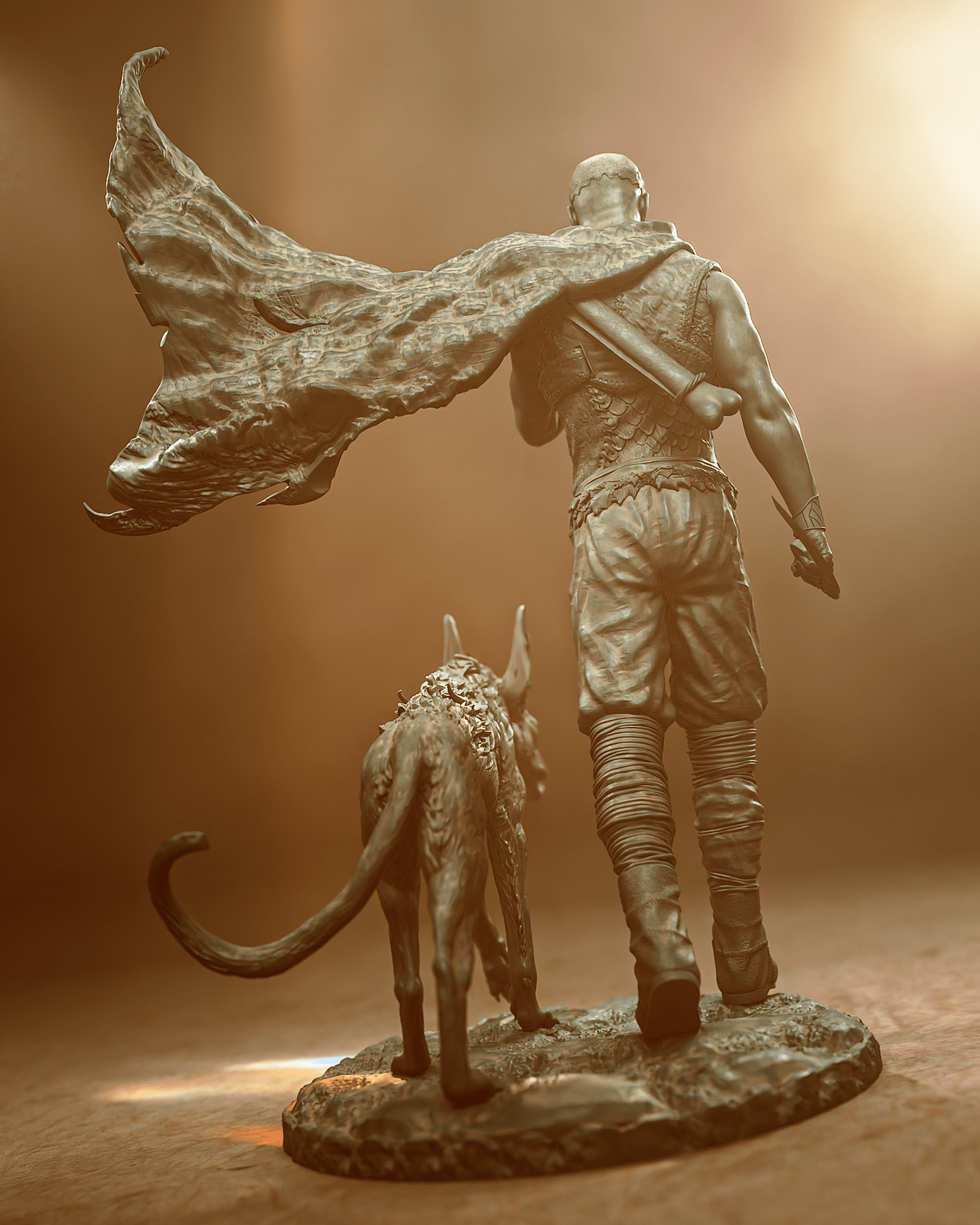 Riddick with Jackal - CA 3D Studios - Dark Forge Arts