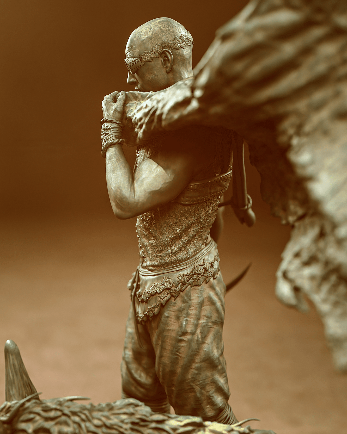 Riddick with Jackal - CA 3D Studios - Dark Forge Arts