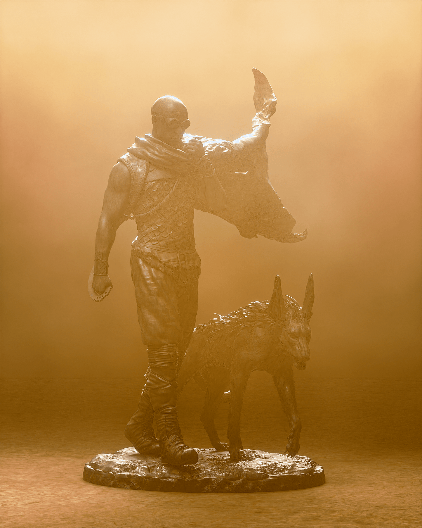 Riddick with Jackal - CA 3D Studios - Dark Forge Arts