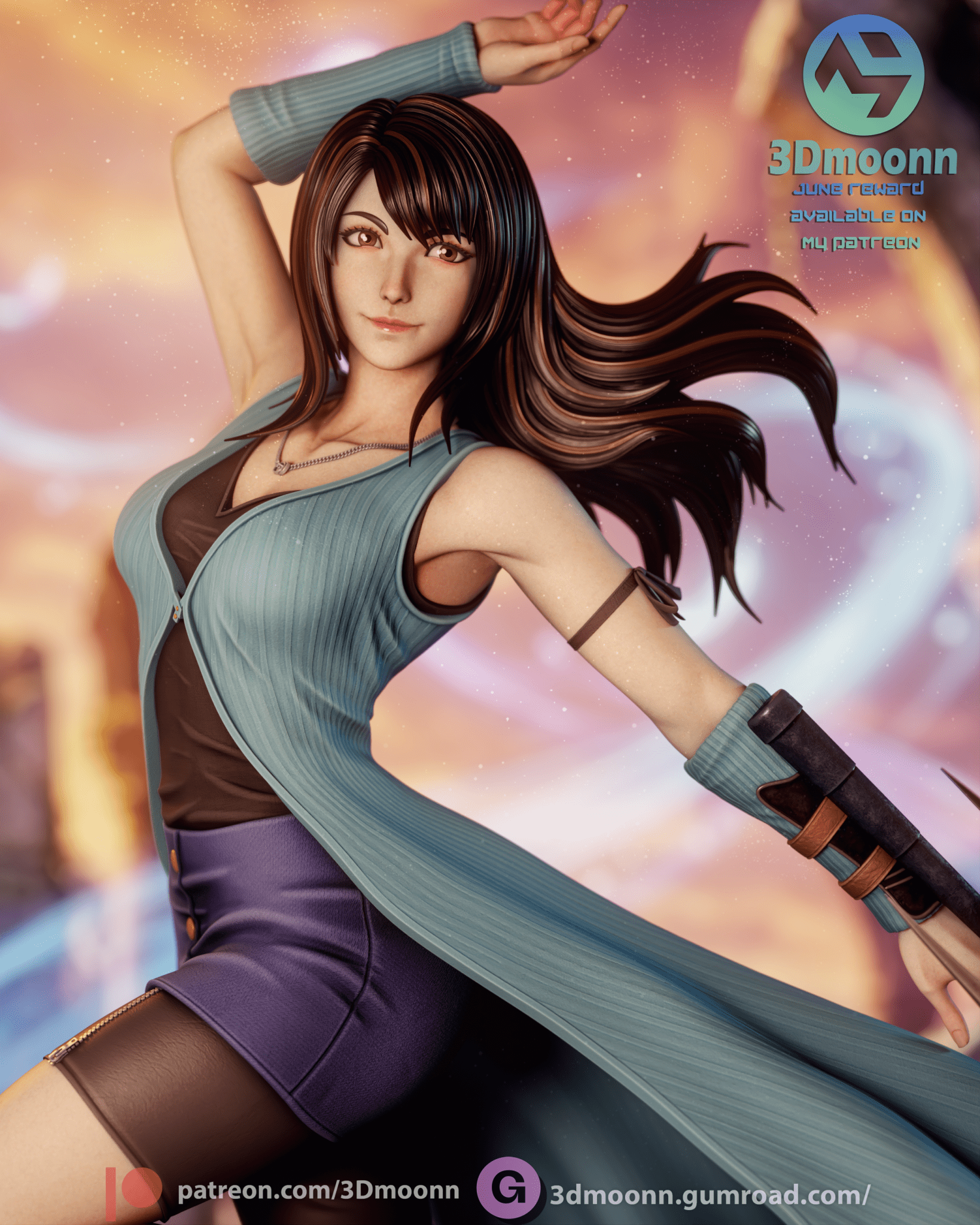 Rinoa Heartilly - 3DMoonn - Dark Forge Arts