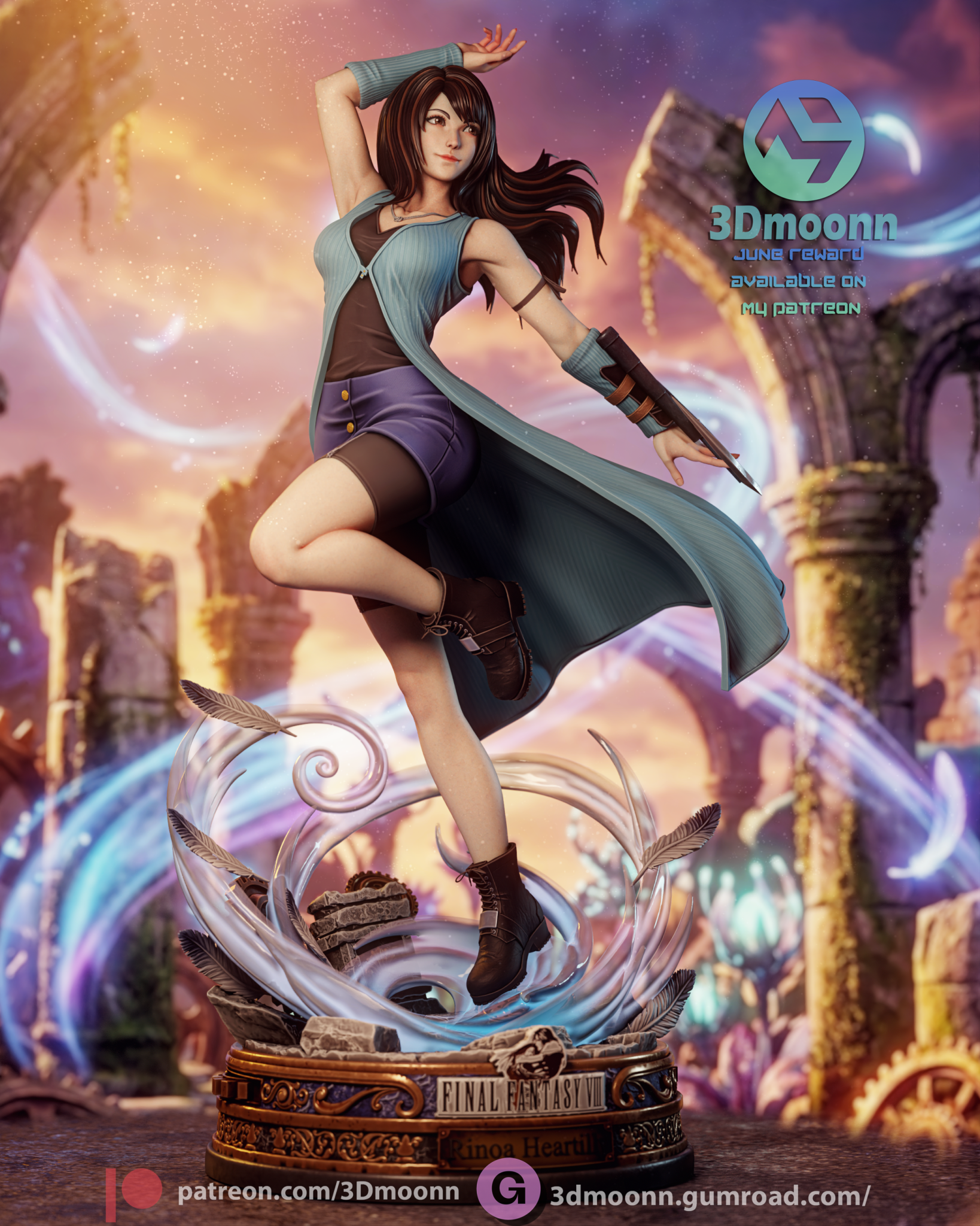 Rinoa Heartilly - 3DMoonn - Dark Forge Arts