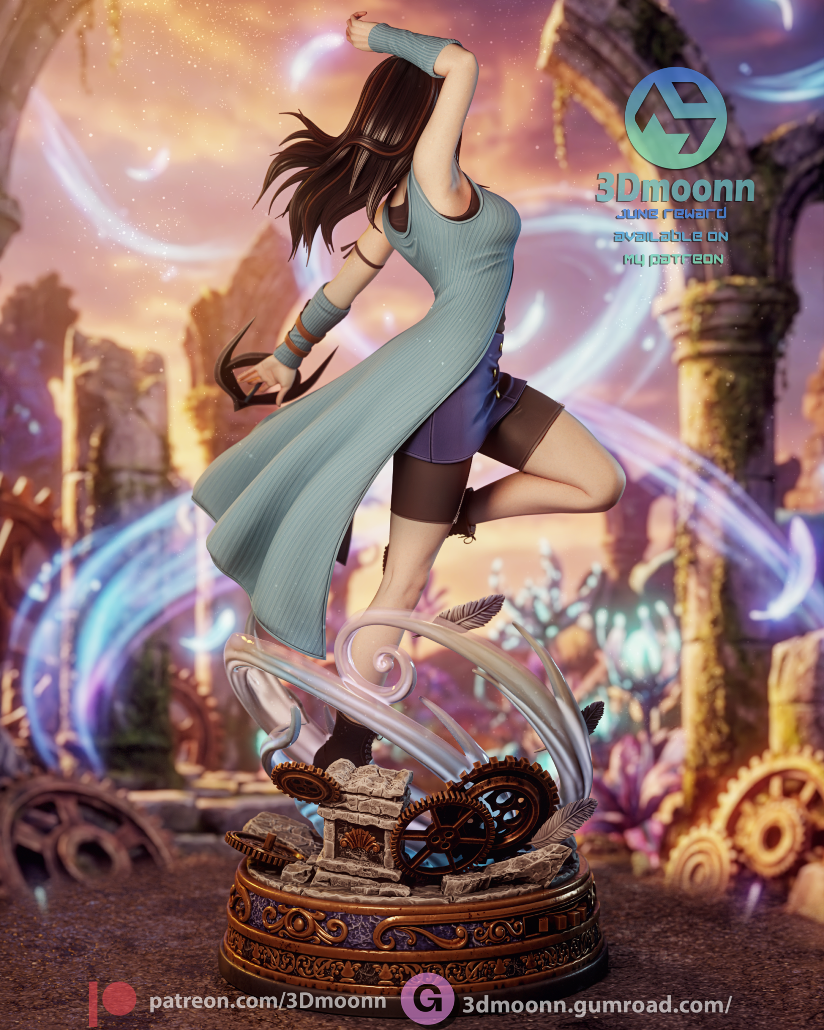 Rinoa Heartilly - 3DMoonn - Dark Forge Arts