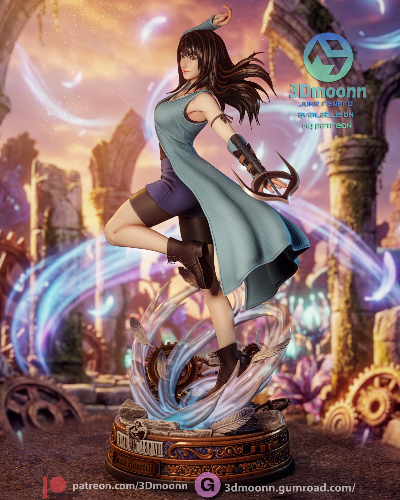 Rinoa Heartilly - 3DMoonn - Dark Forge Arts