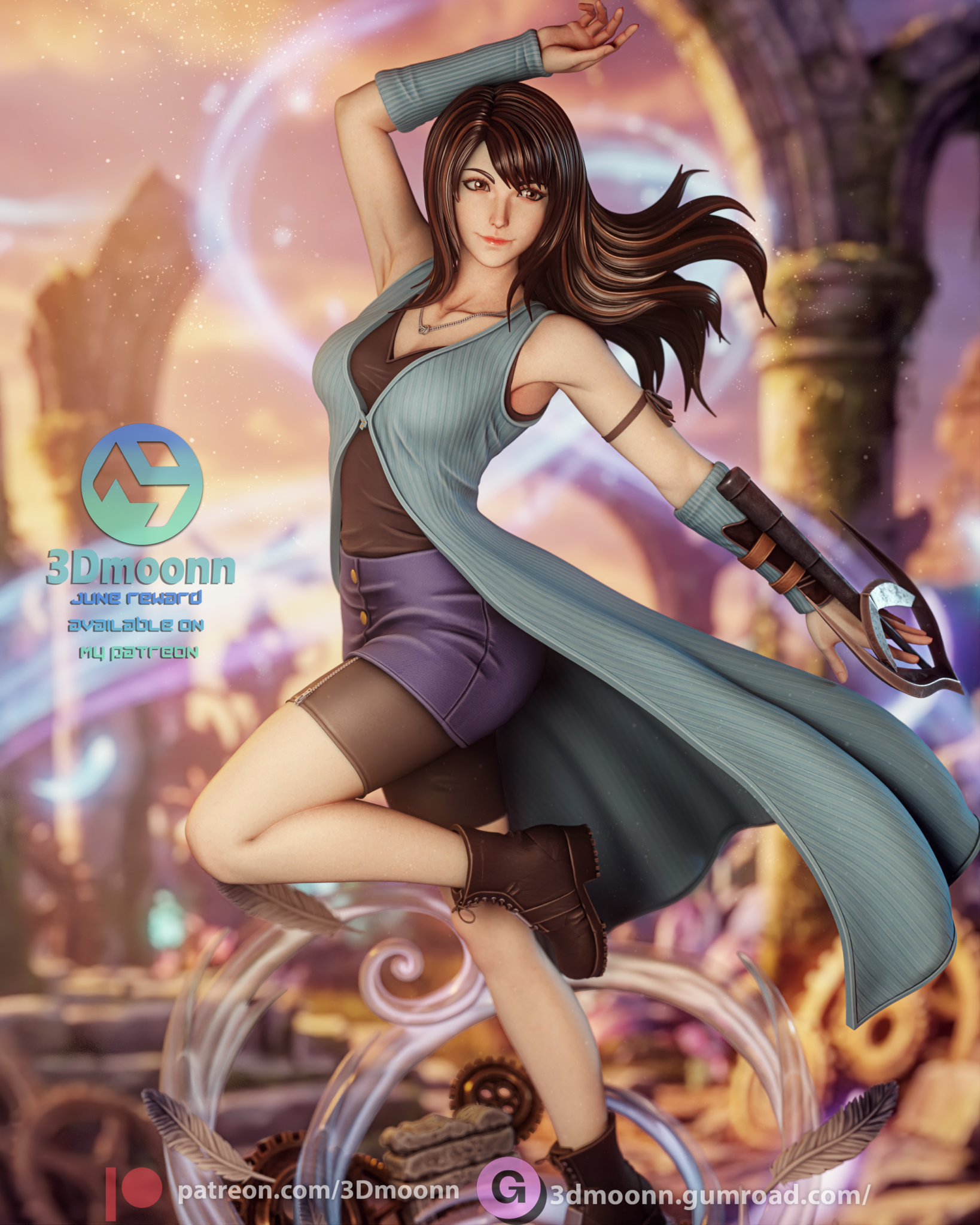 Rinoa Heartilly - 3DMoonn - Dark Forge Arts