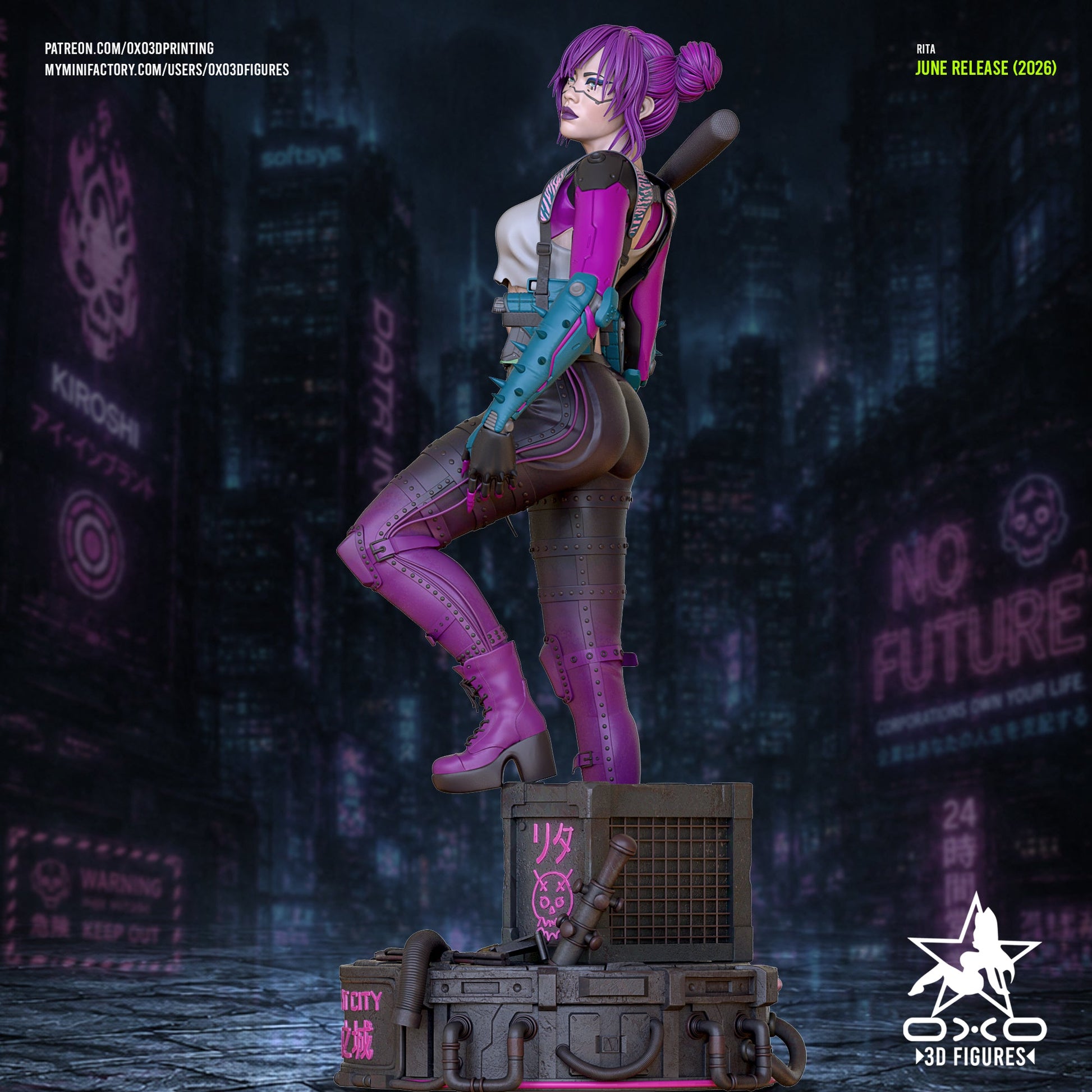 Rita CyberPunk - OXO3D - Dark Forge Arts