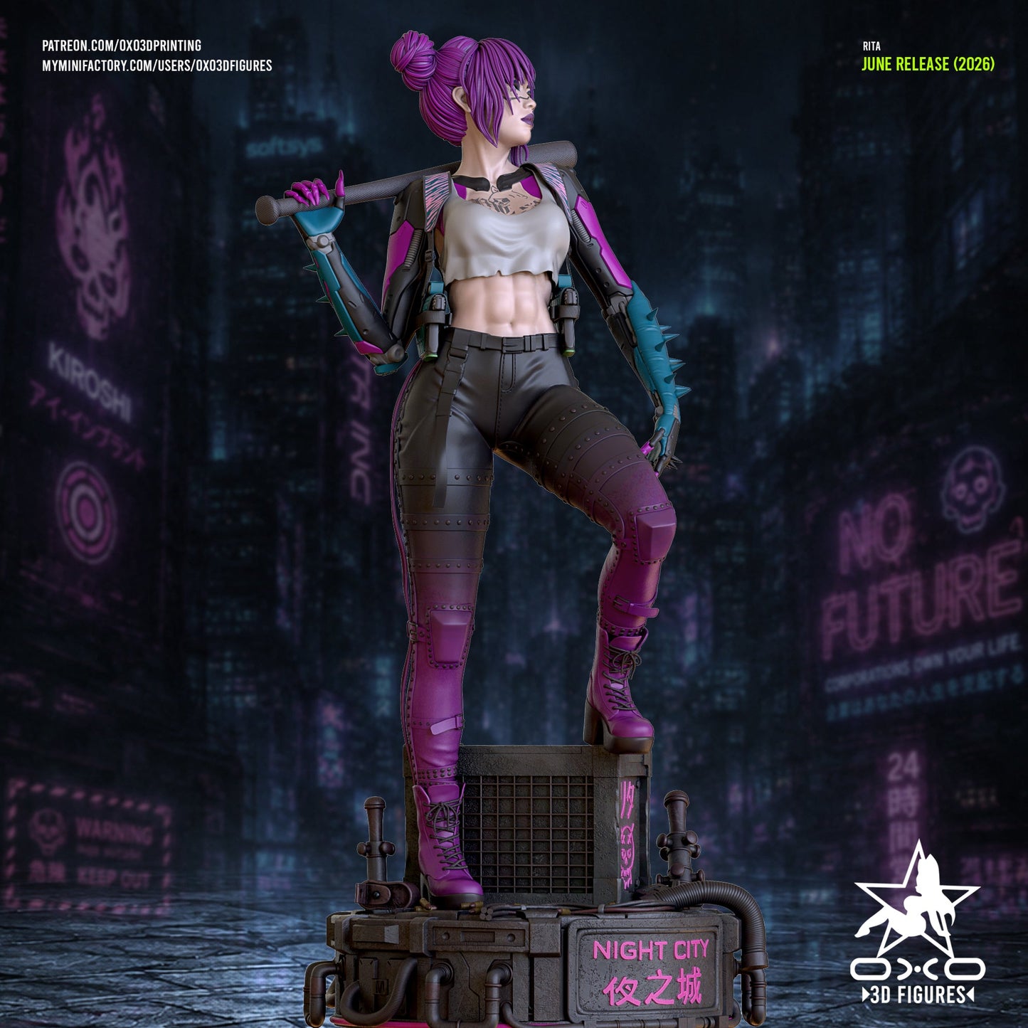 Rita CyberPunk - OXO3D - Dark Forge Arts