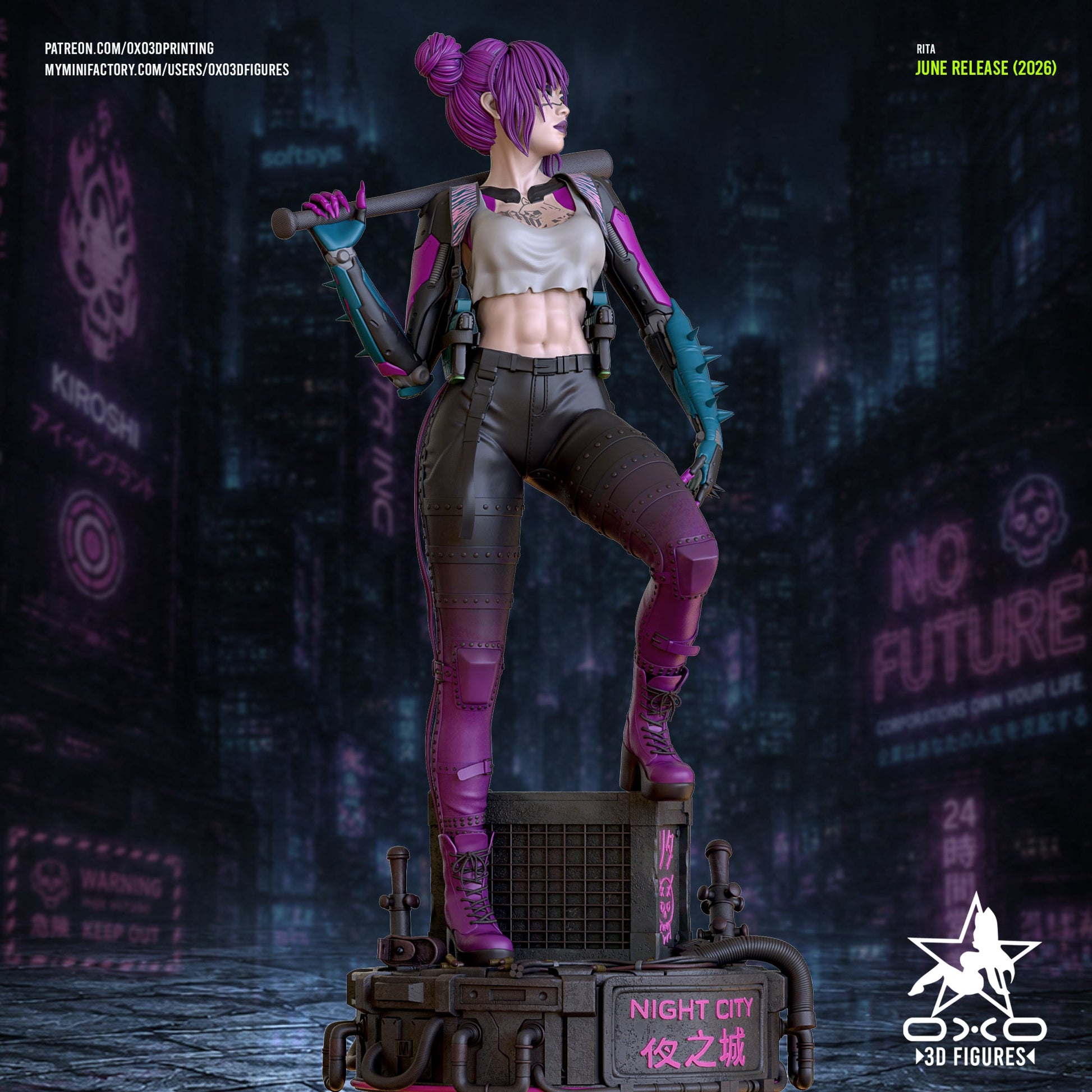 Rita CyberPunk - OXO3D - Dark Forge Arts