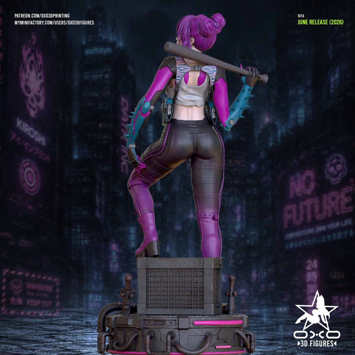 Rita CyberPunk - OXO3D - Dark Forge Arts
