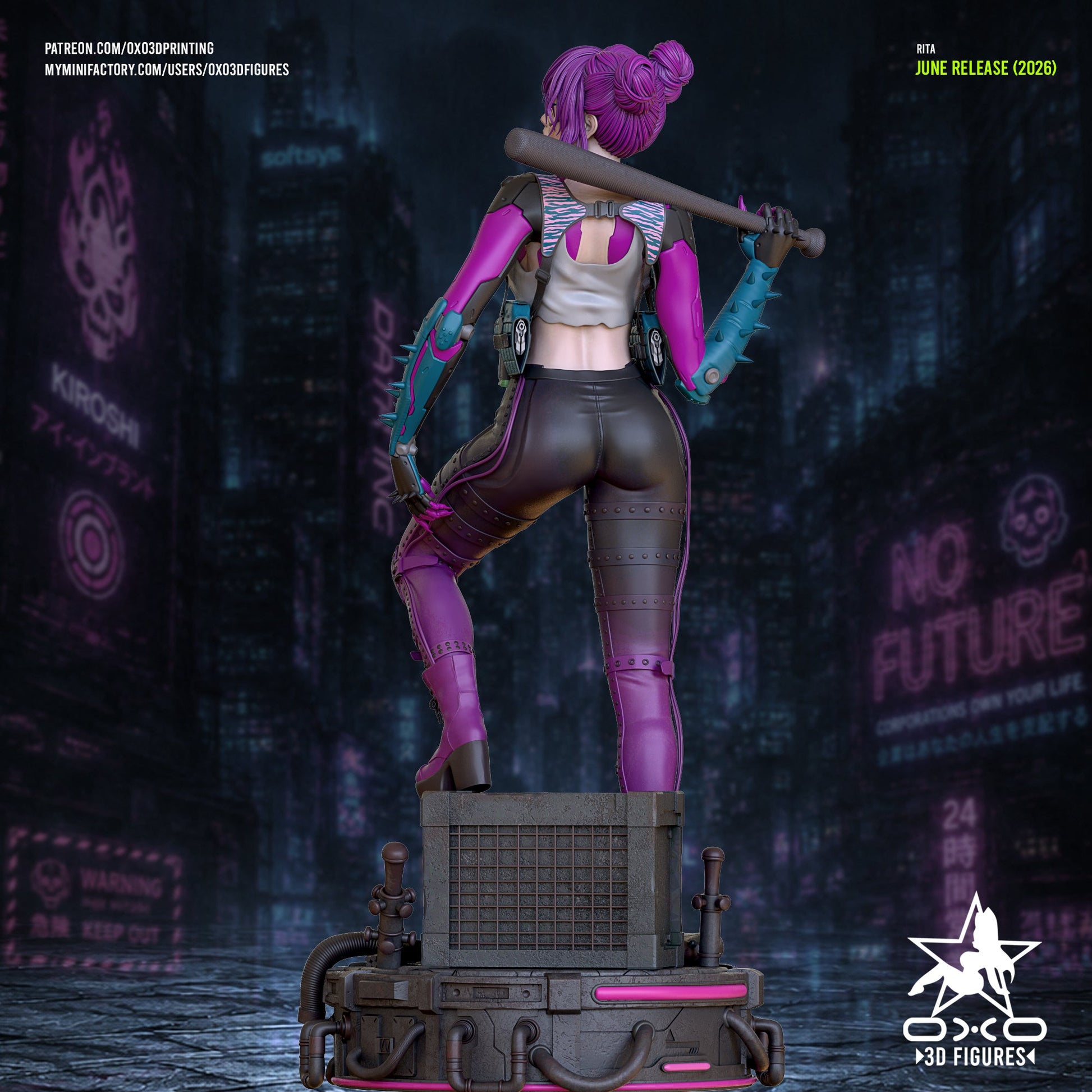 Rita CyberPunk - OXO3D - Dark Forge Arts