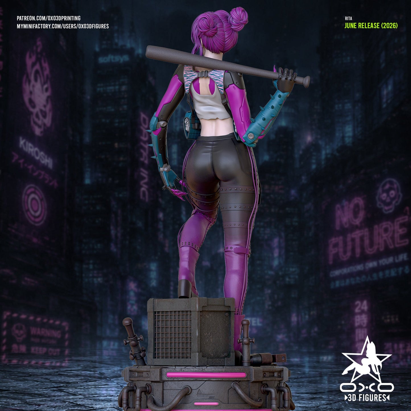 Rita CyberPunk - OXO3D - Dark Forge Arts