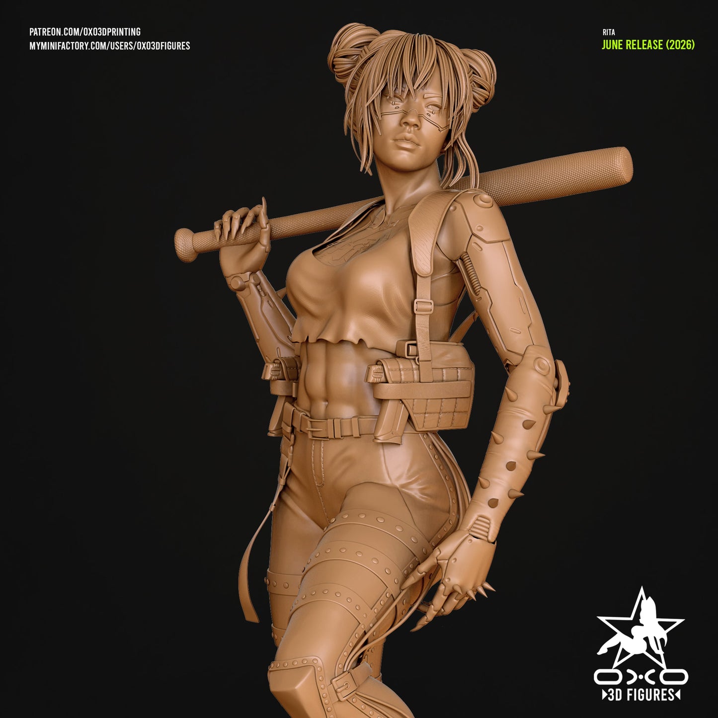 Rita CyberPunk - OXO3D - Dark Forge Arts