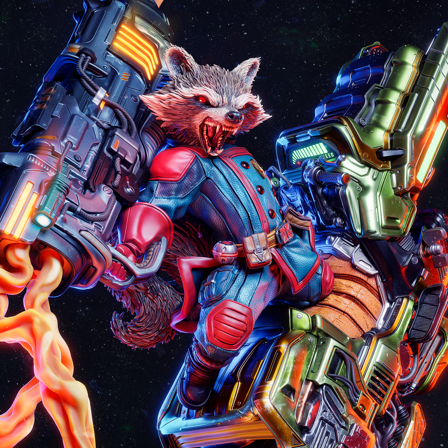 Rocket Raccoon - CA 3D Studios - Dark Forge Arts
