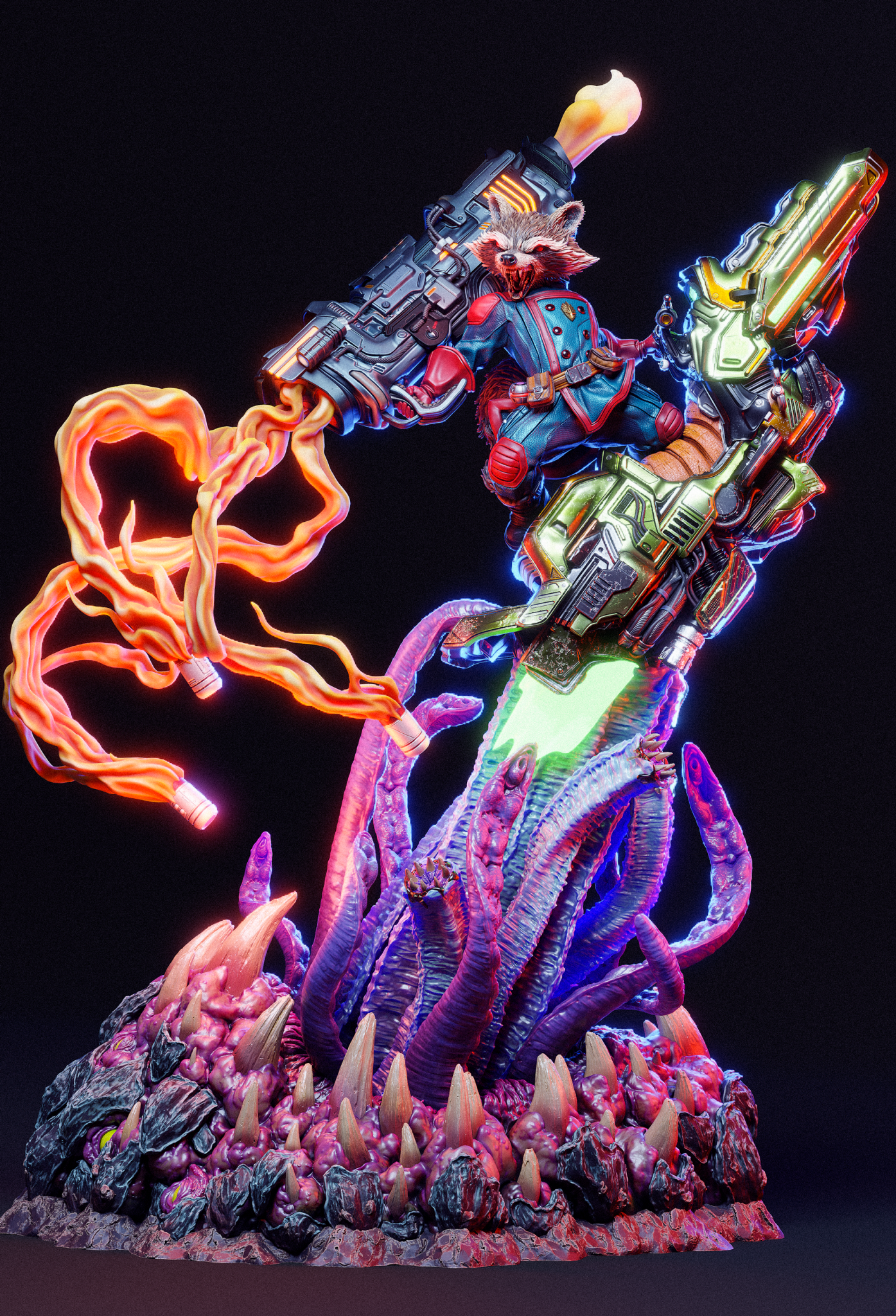 Rocket Raccoon - CA 3D Studios - Dark Forge Arts