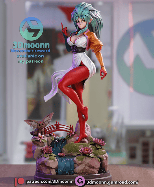 Ryoko Hakubi - 3DMoonn - Dark Forge Arts