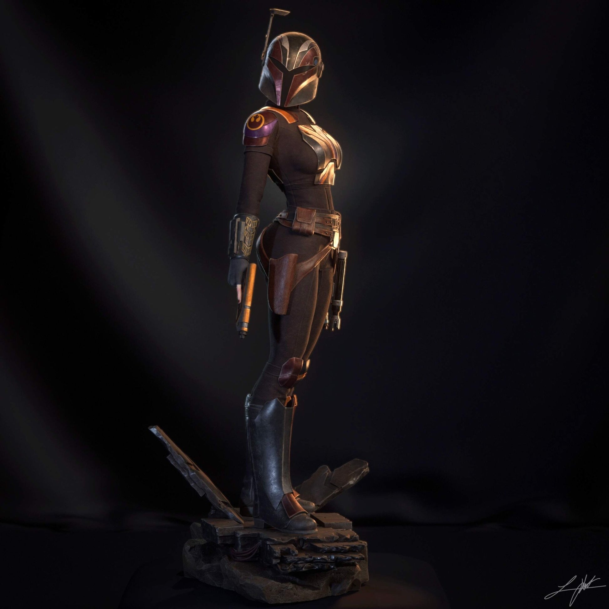 Sabine Wren - Abe3D - Dark Forge Arts