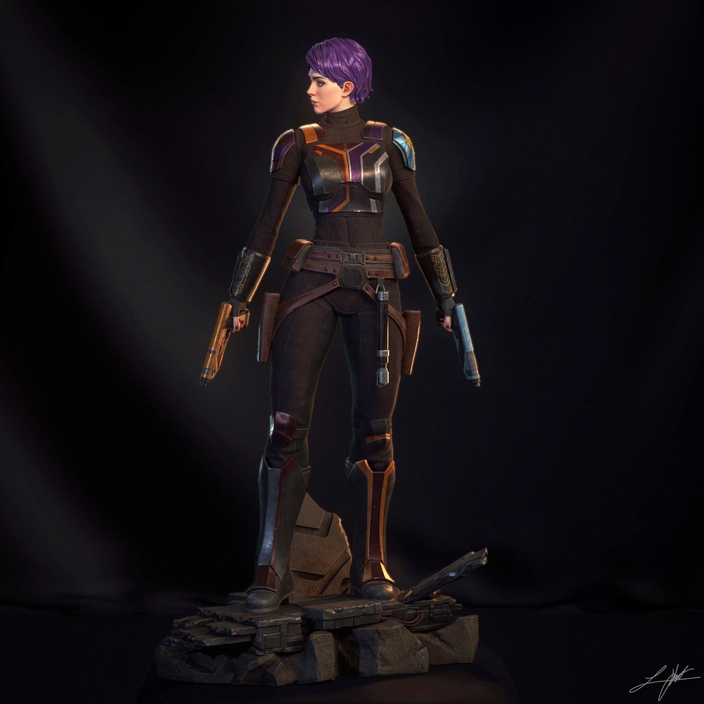 Sabine Wren - Abe3D - Dark Forge Arts