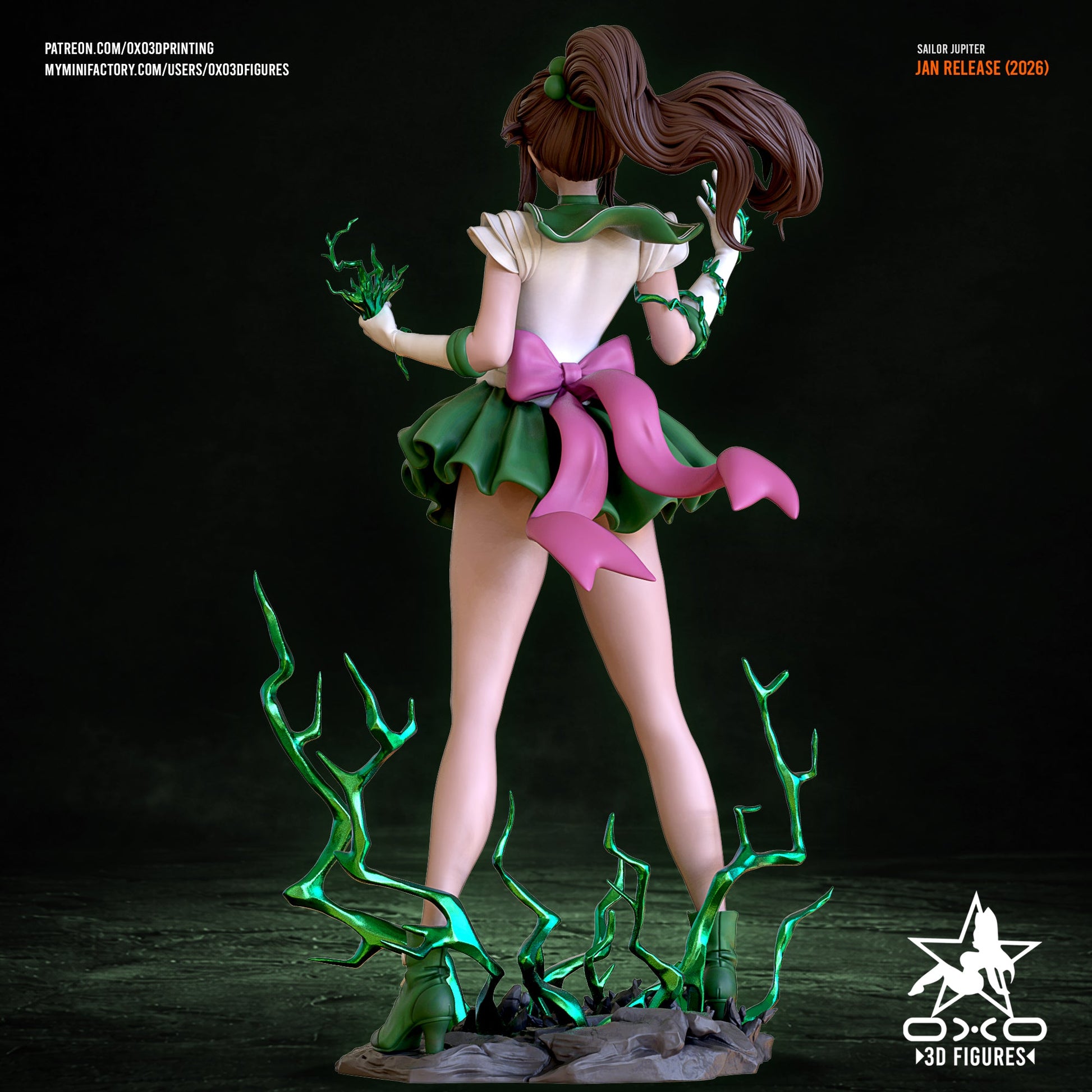 Sailor Jupiter - OXO3D - Dark Forge Arts
