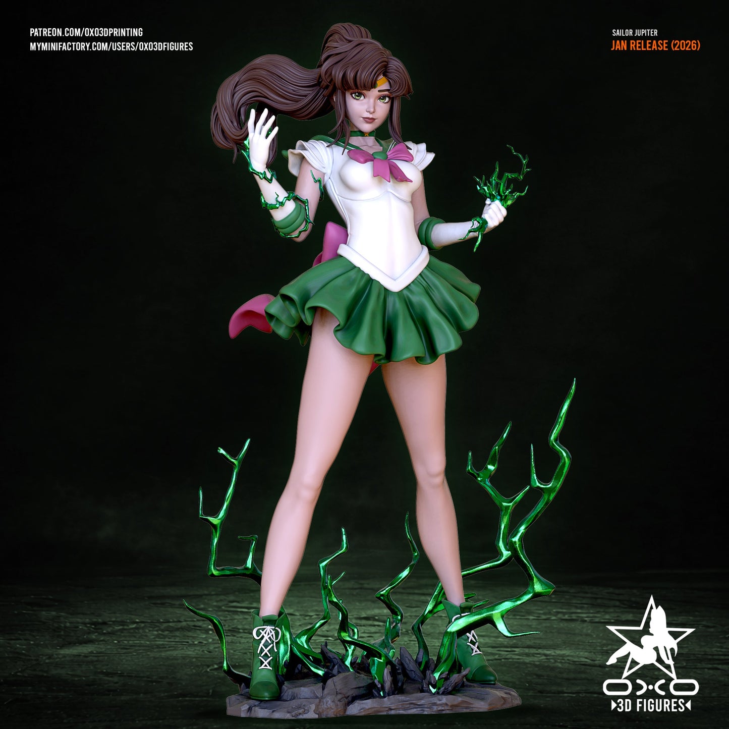 Sailor Jupiter - OXO3D - Dark Forge Arts
