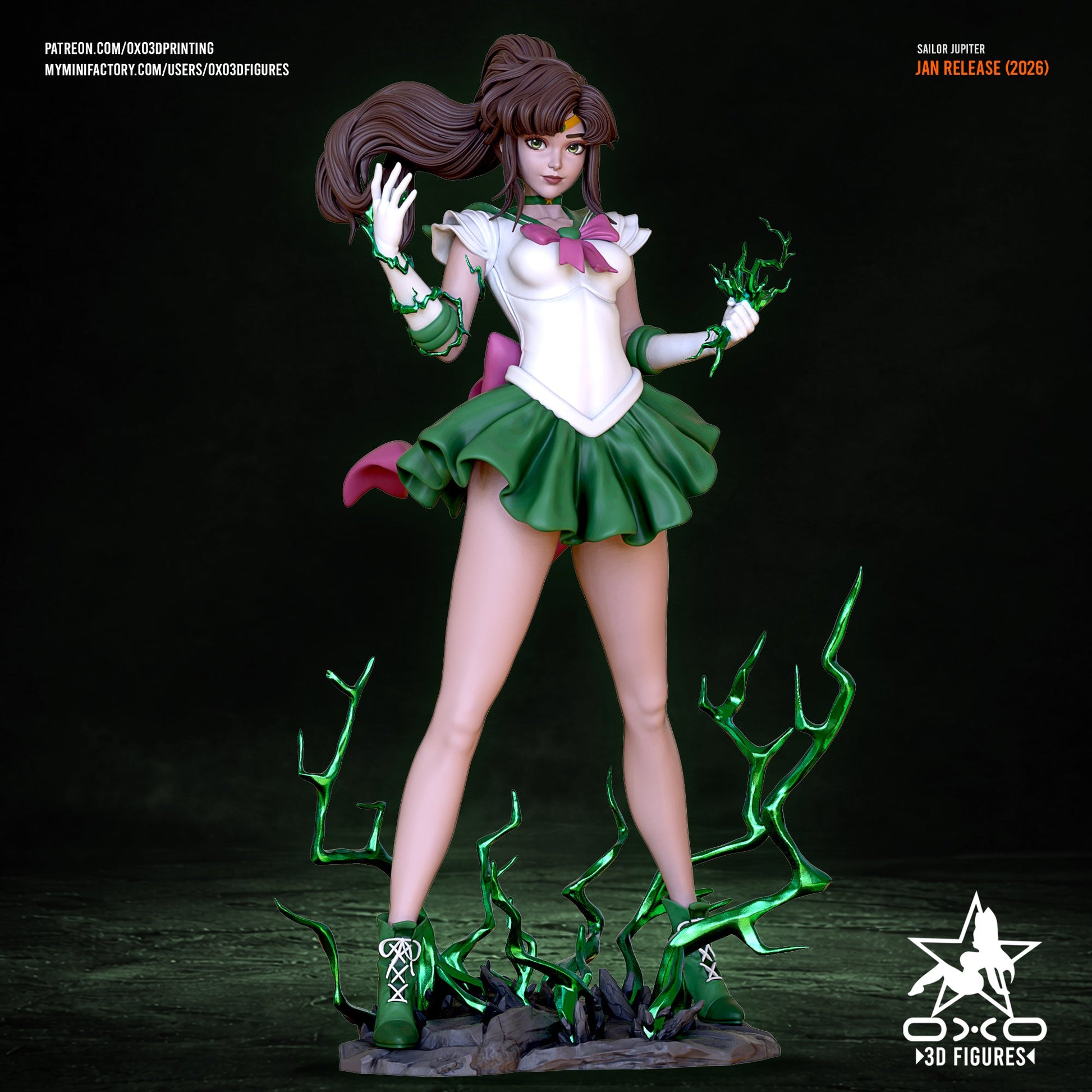 Sailor Jupiter - OXO3D - Dark Forge Arts