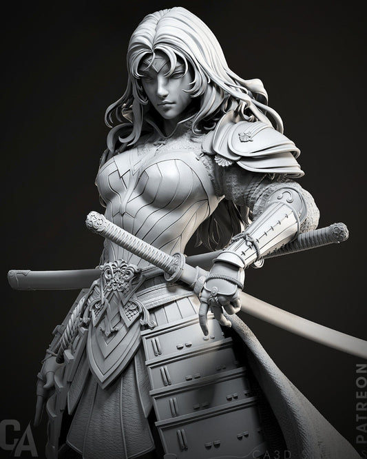 Samurai Wonder Woman - CA 3D Studios - Dark Forge Arts