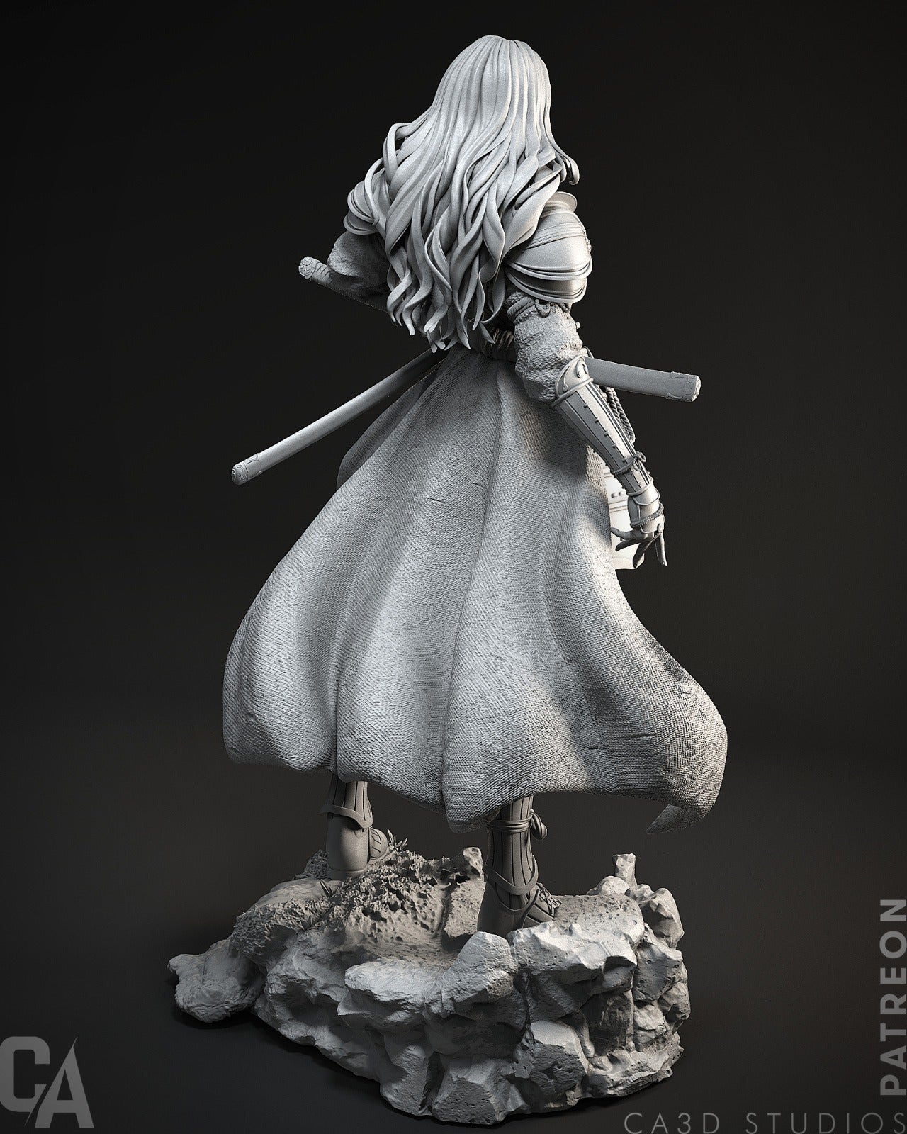 Samurai Wonder Woman - CA 3D Studios - Dark Forge Arts
