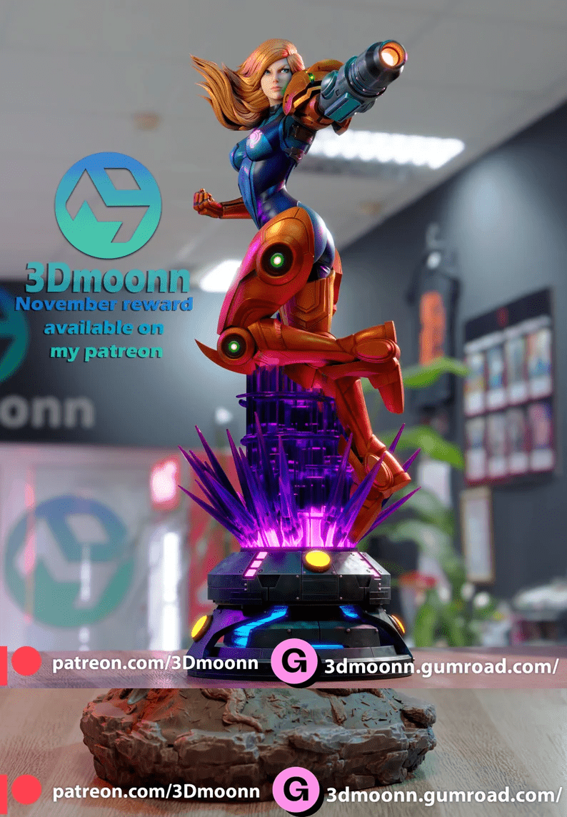 Samus - 3DMoonn - Dark Forge Arts