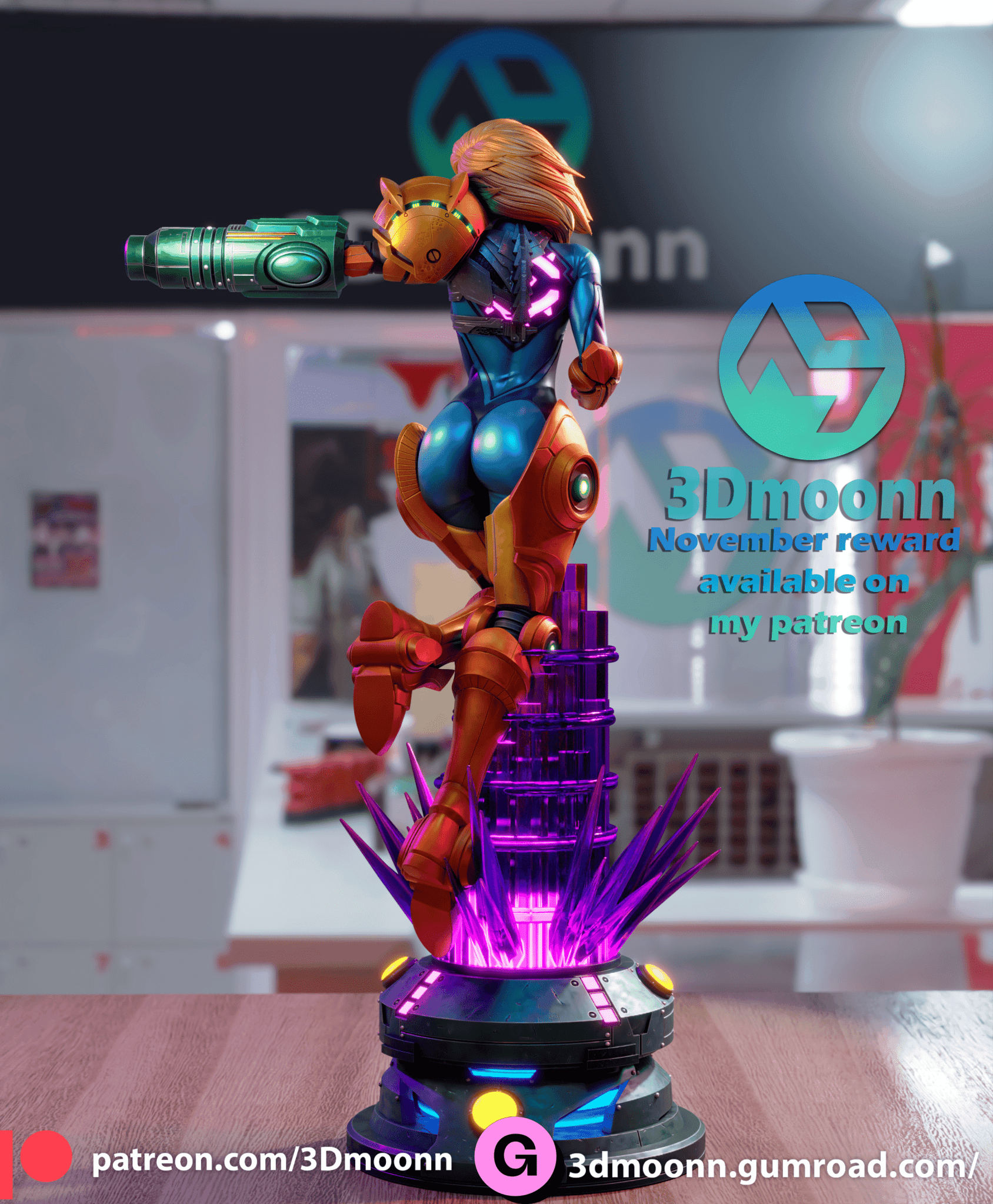 Samus - 3DMoonn - Dark Forge Arts
