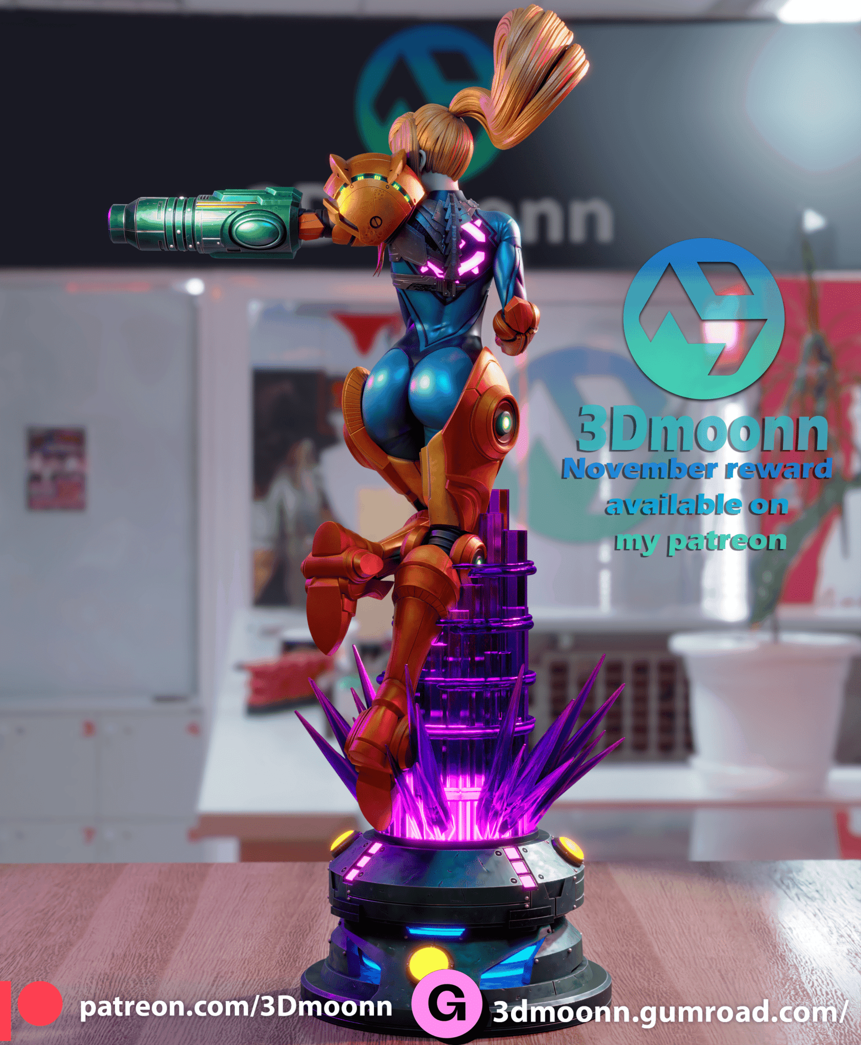 Samus - 3DMoonn - Dark Forge Arts