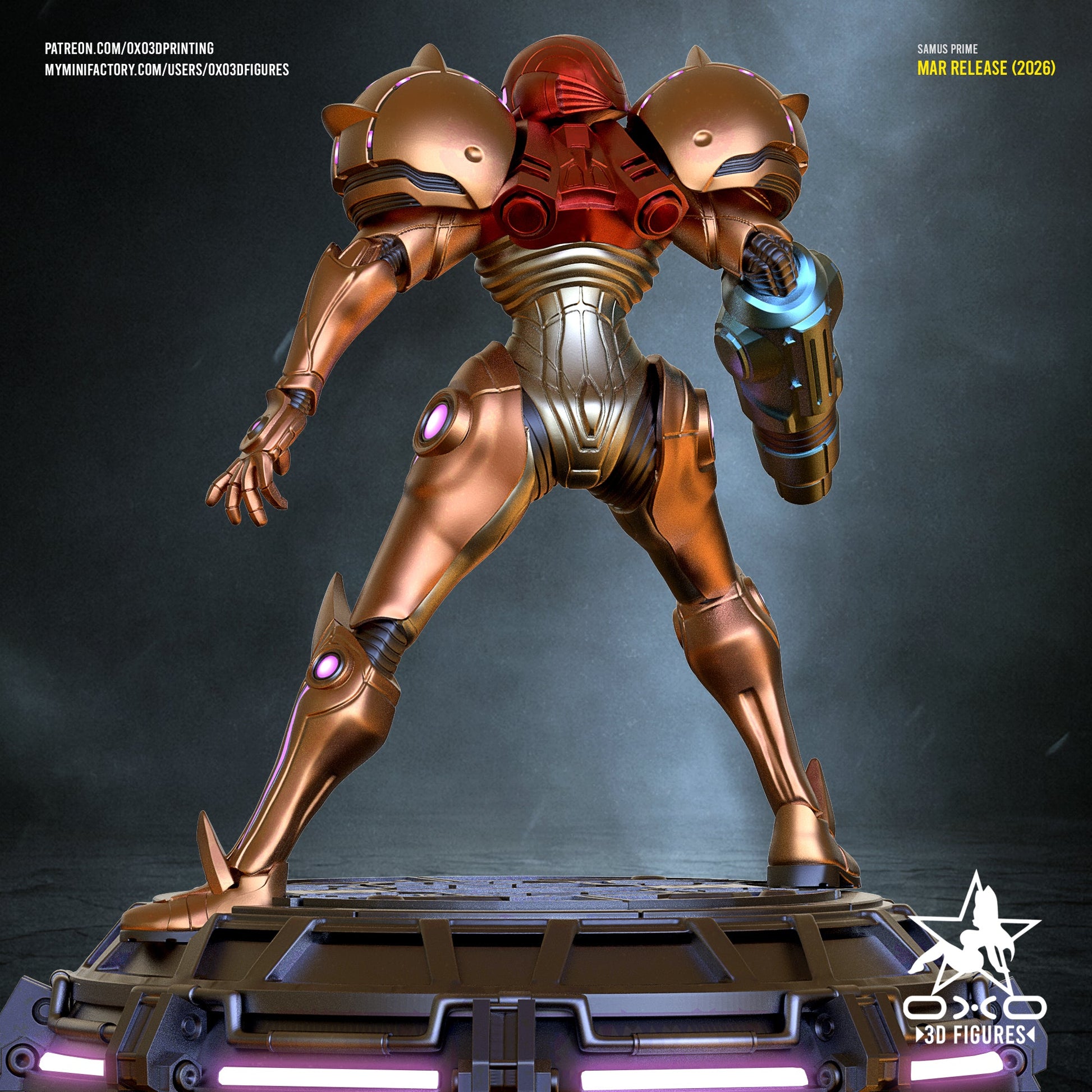 Samus Aran Metroid Prime - OXO3D - Dark Forge Arts