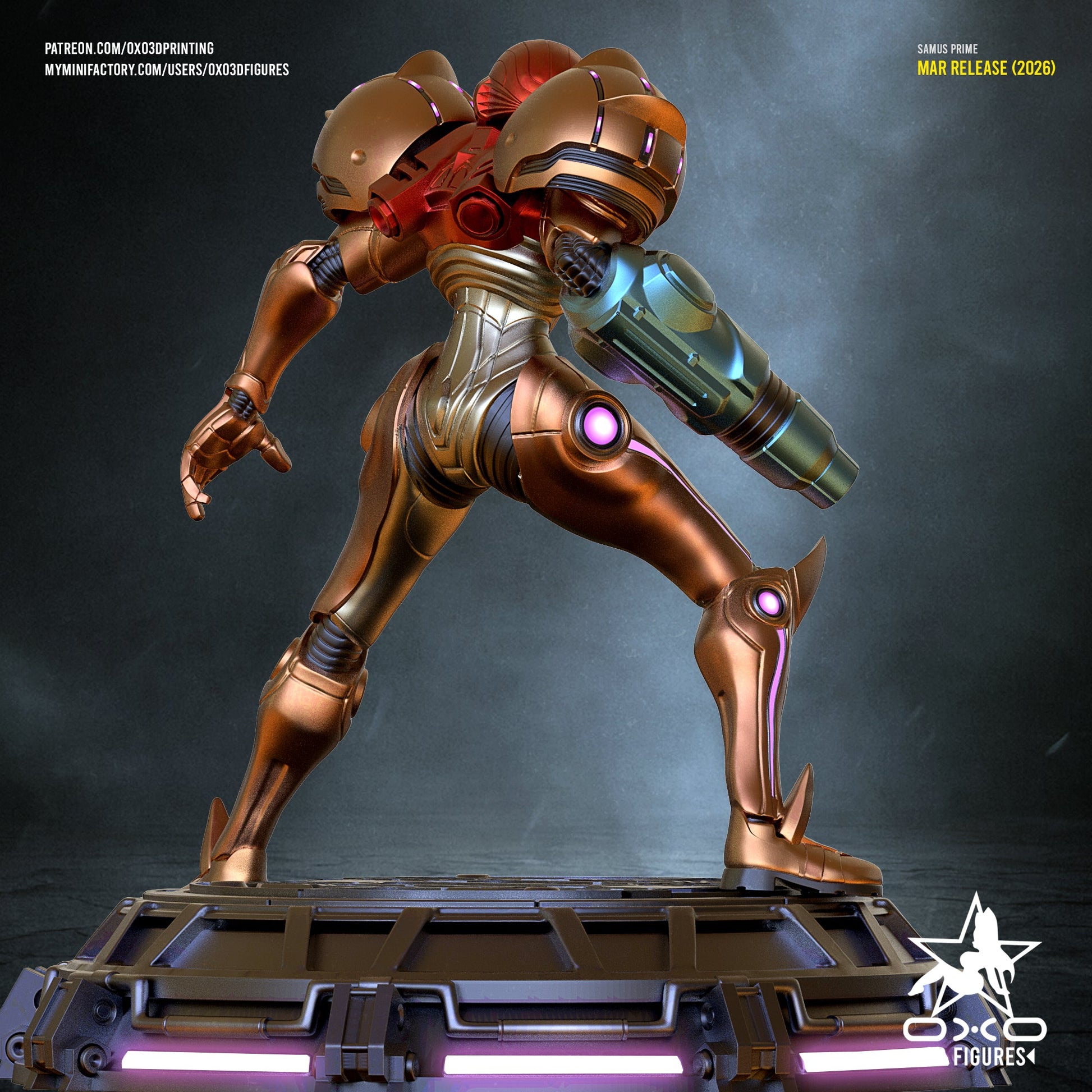 Samus Aran Metroid Prime - OXO3D - Dark Forge Arts