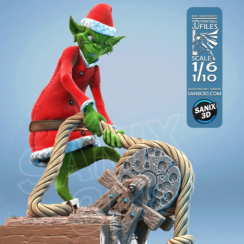 Santa & Grinch - Sanix3D - Dark Forge Arts