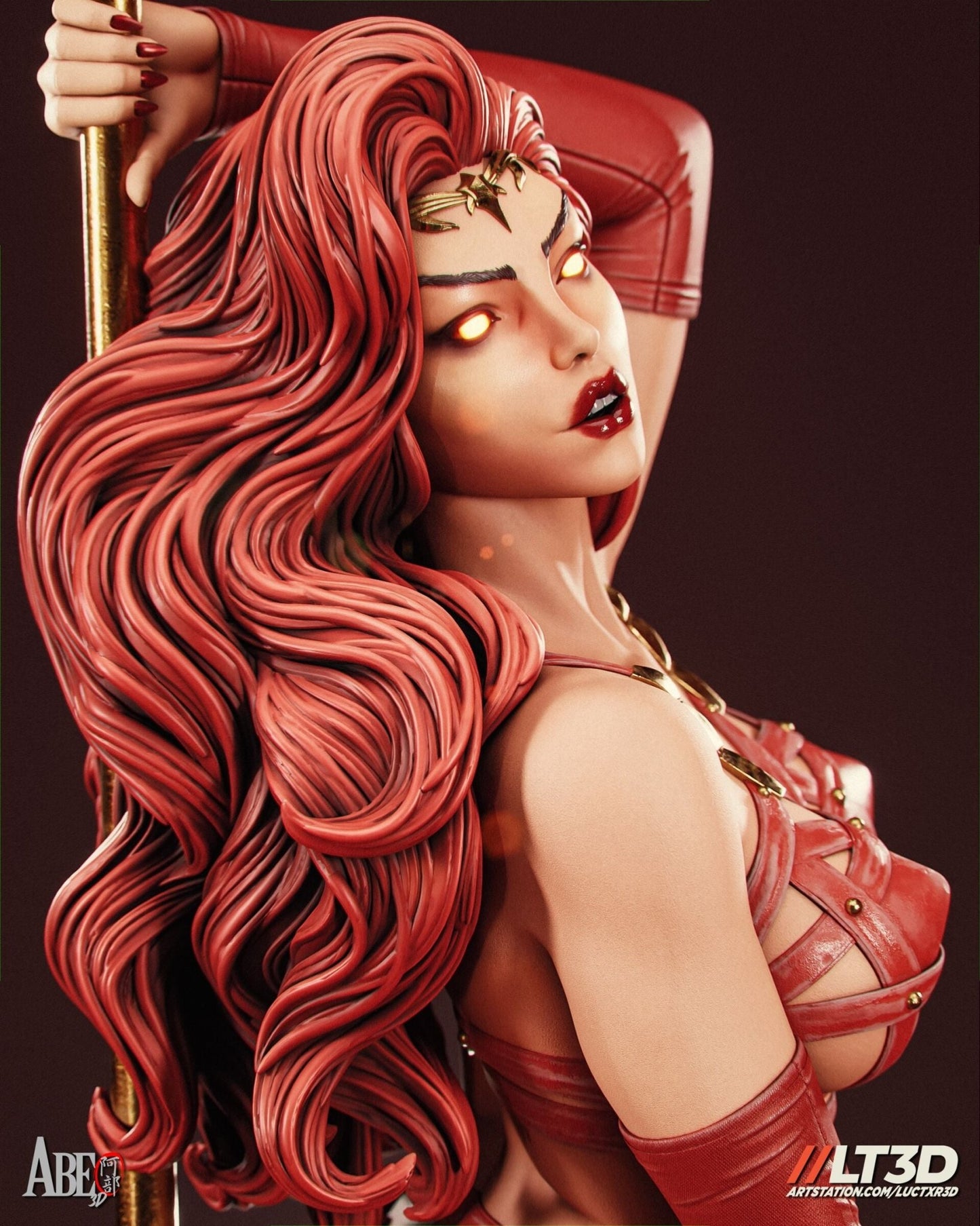Satana Hellstorm - Abe3D - Dark Forge Arts