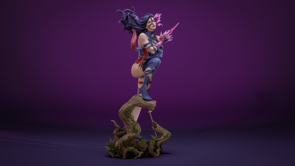 Savage Land Psylocke - CA 3D Studios - Dark Forge Arts