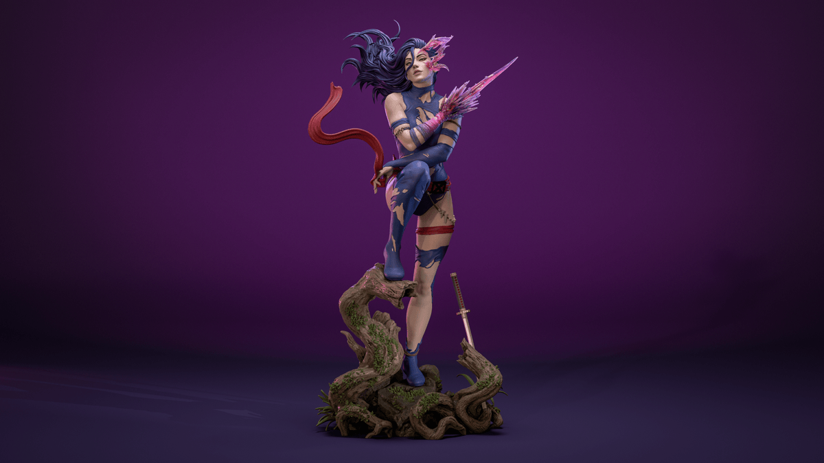 Savage Land Psylocke - CA 3D Studios - Dark Forge Arts