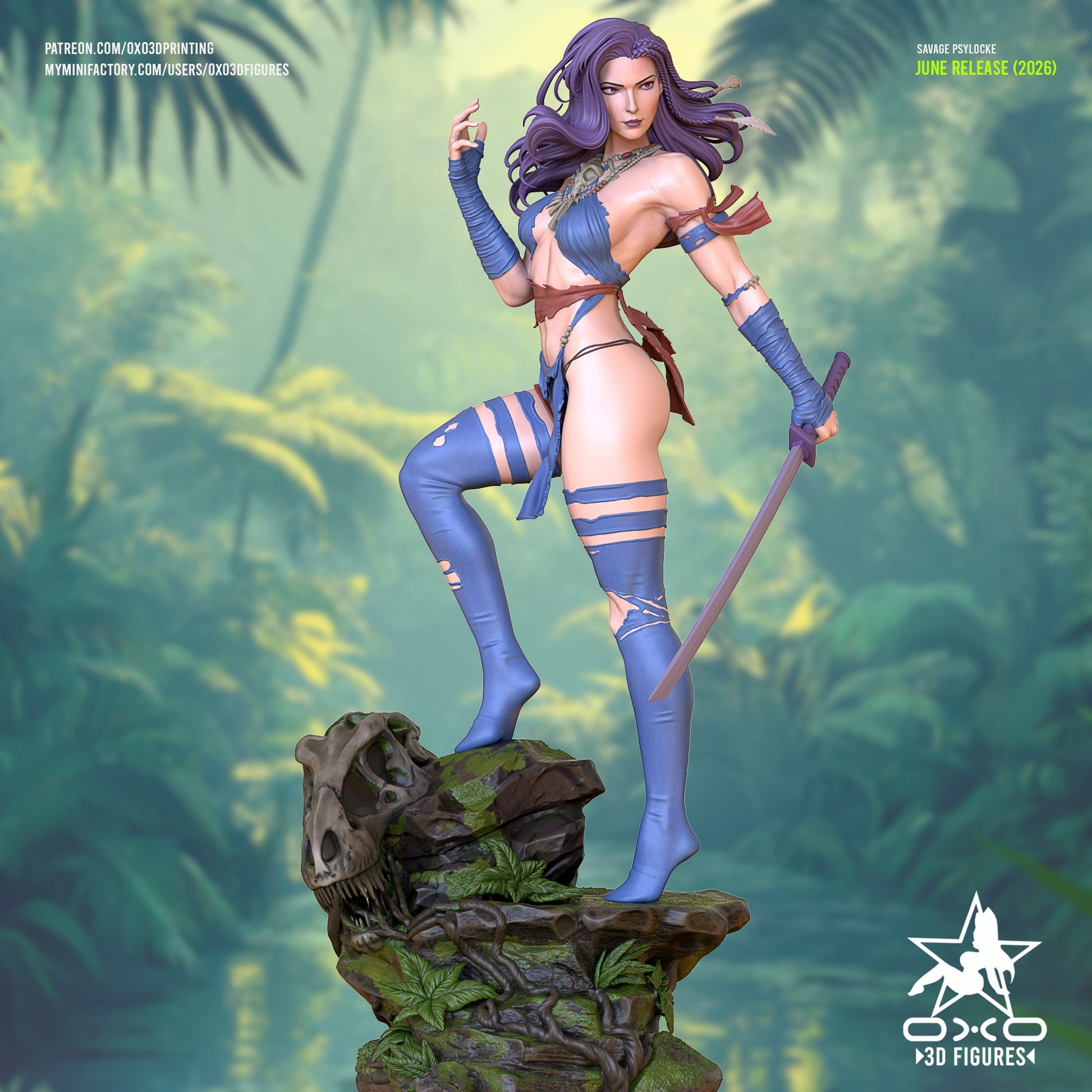 Savage Psylocke - OXO3D - Dark Forge Arts