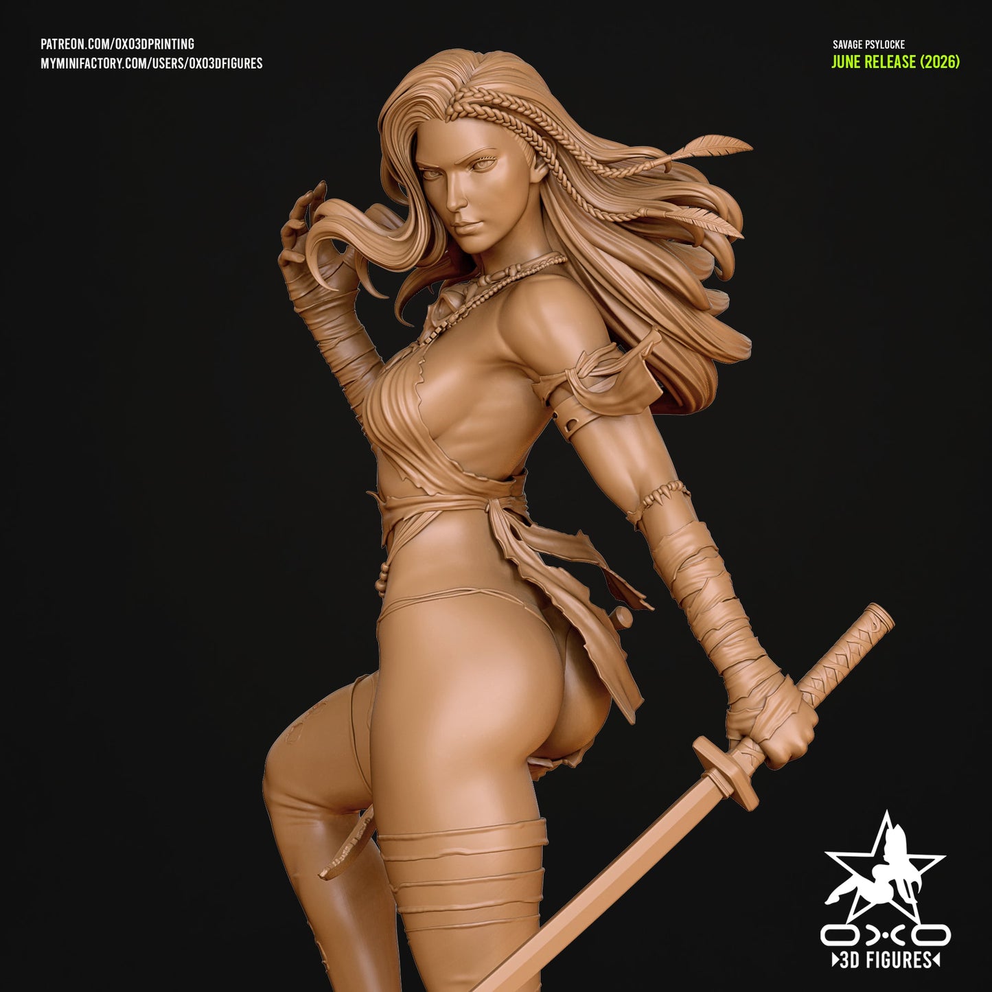 Savage Psylocke - OXO3D - Dark Forge Arts
