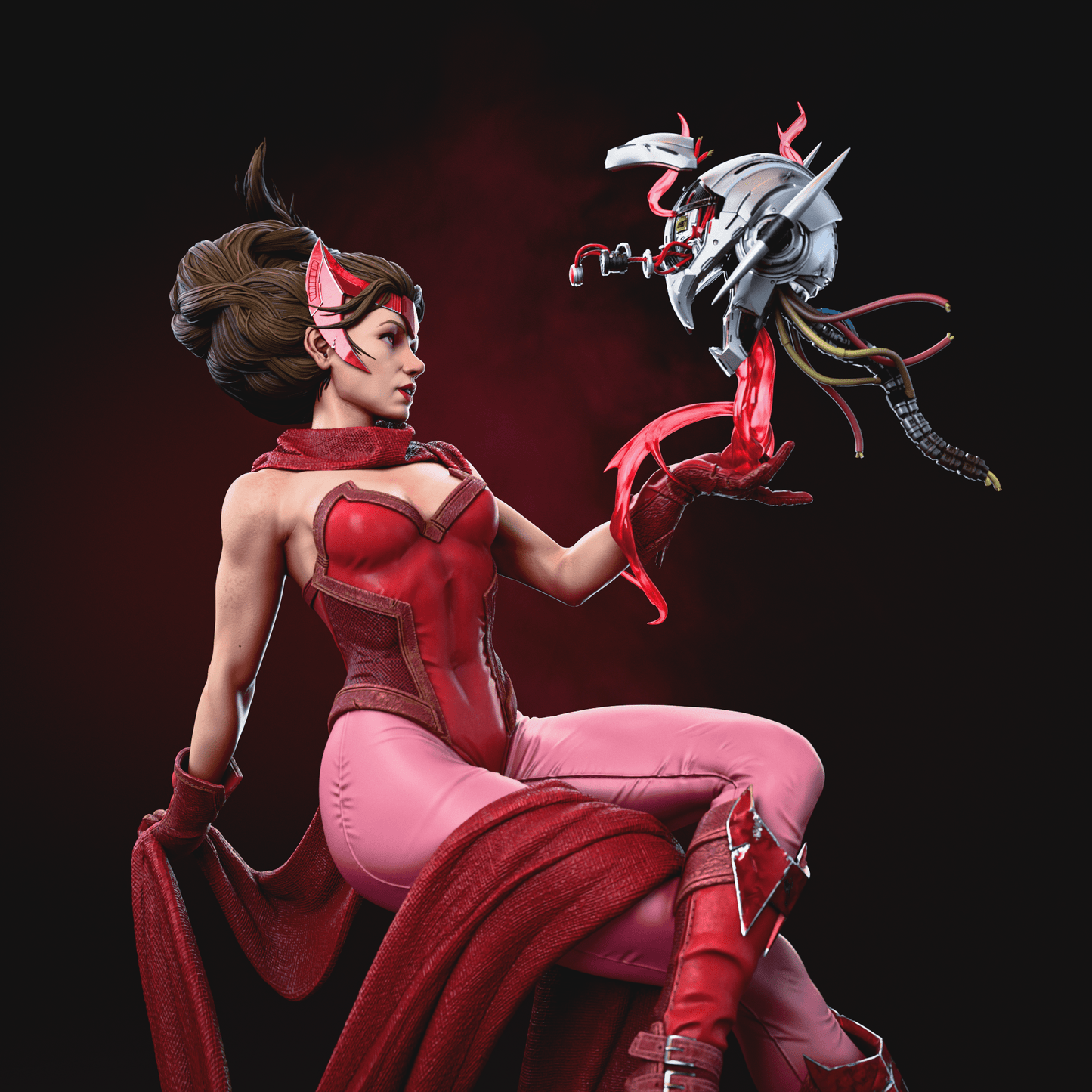 Scarlet Witch - CA 3D Studios - Dark Forge Arts