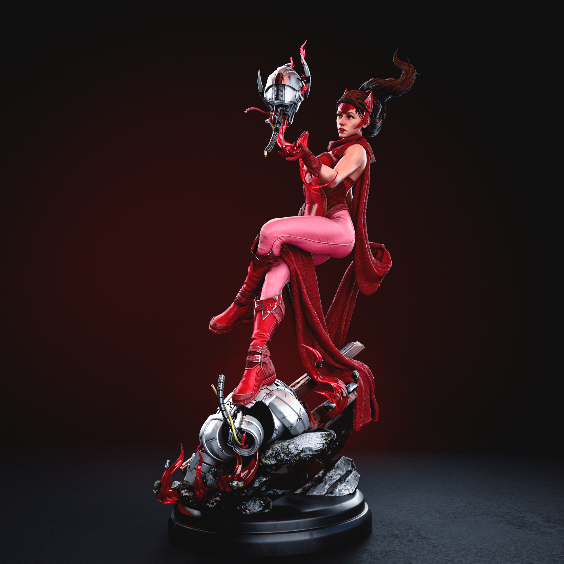 Scarlet Witch - CA 3D Studios - Dark Forge Arts