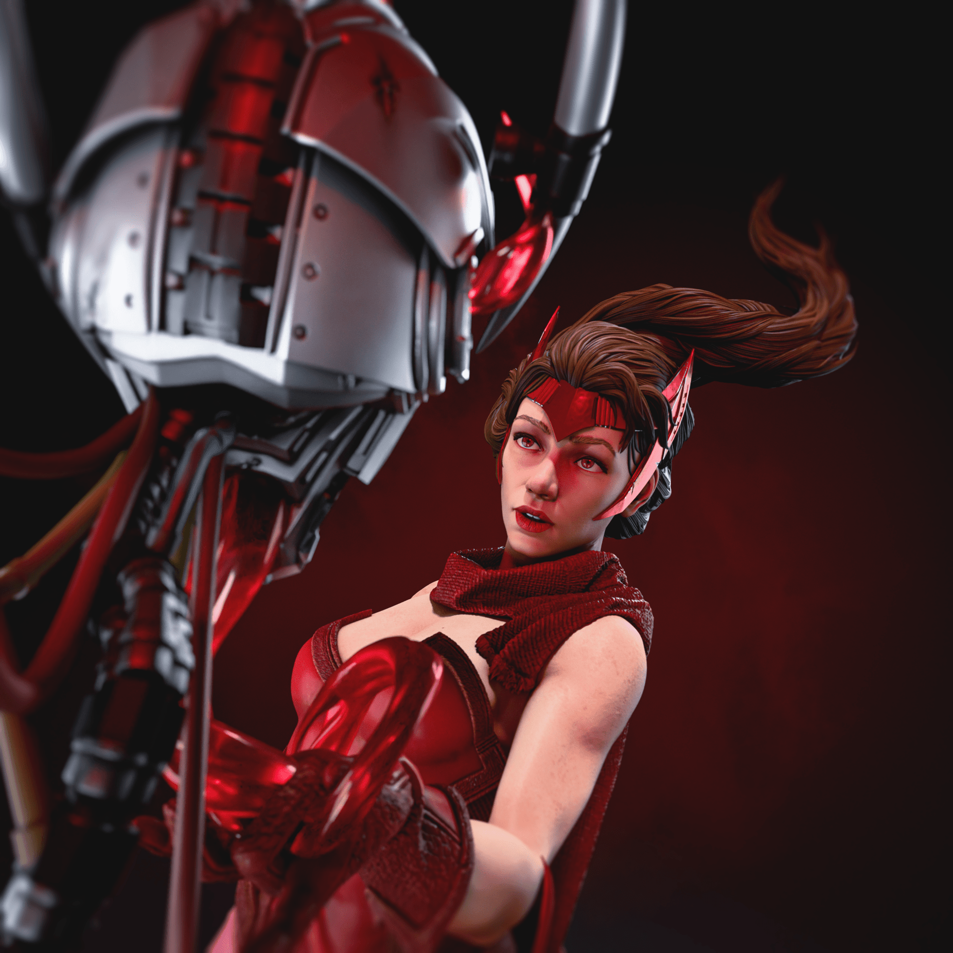 Scarlet Witch - CA 3D Studios - Dark Forge Arts