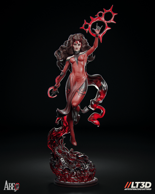 Scarlet Witch Hellfire - Abe3D - Dark Forge Arts