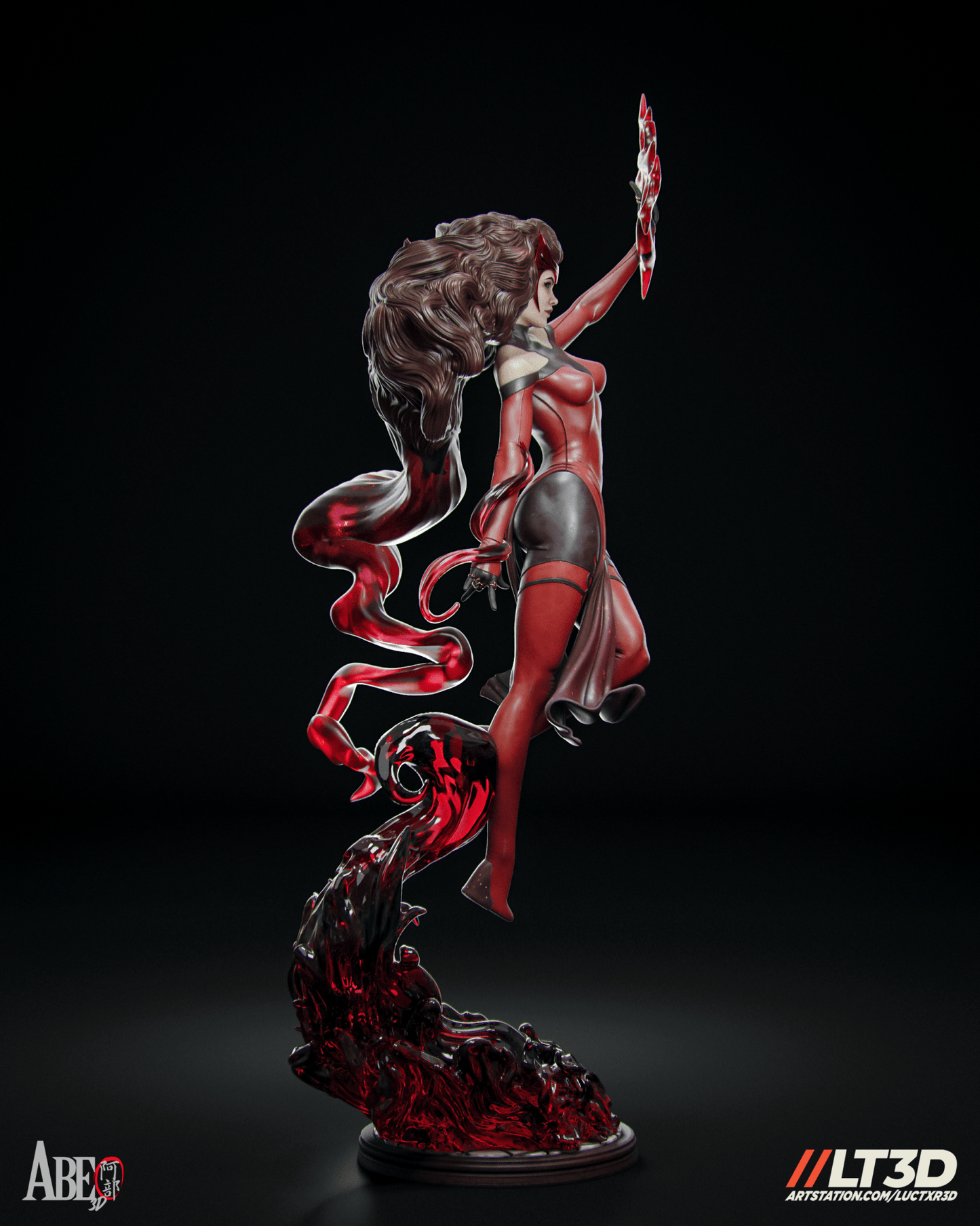 Scarlet Witch Hellfire - Abe3D - Dark Forge Arts
