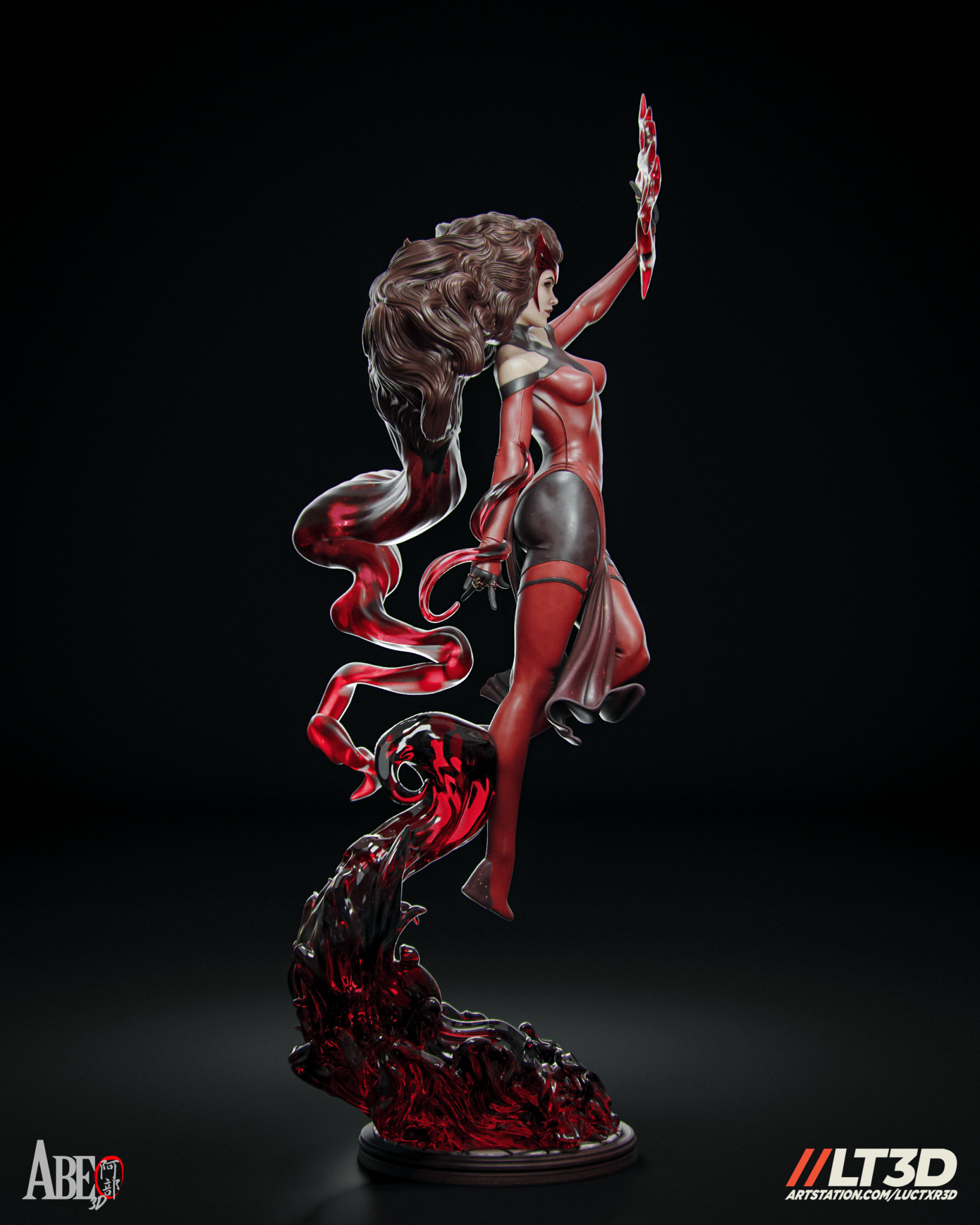 Scarlet Witch Hellfire - Abe3D - Dark Forge Arts