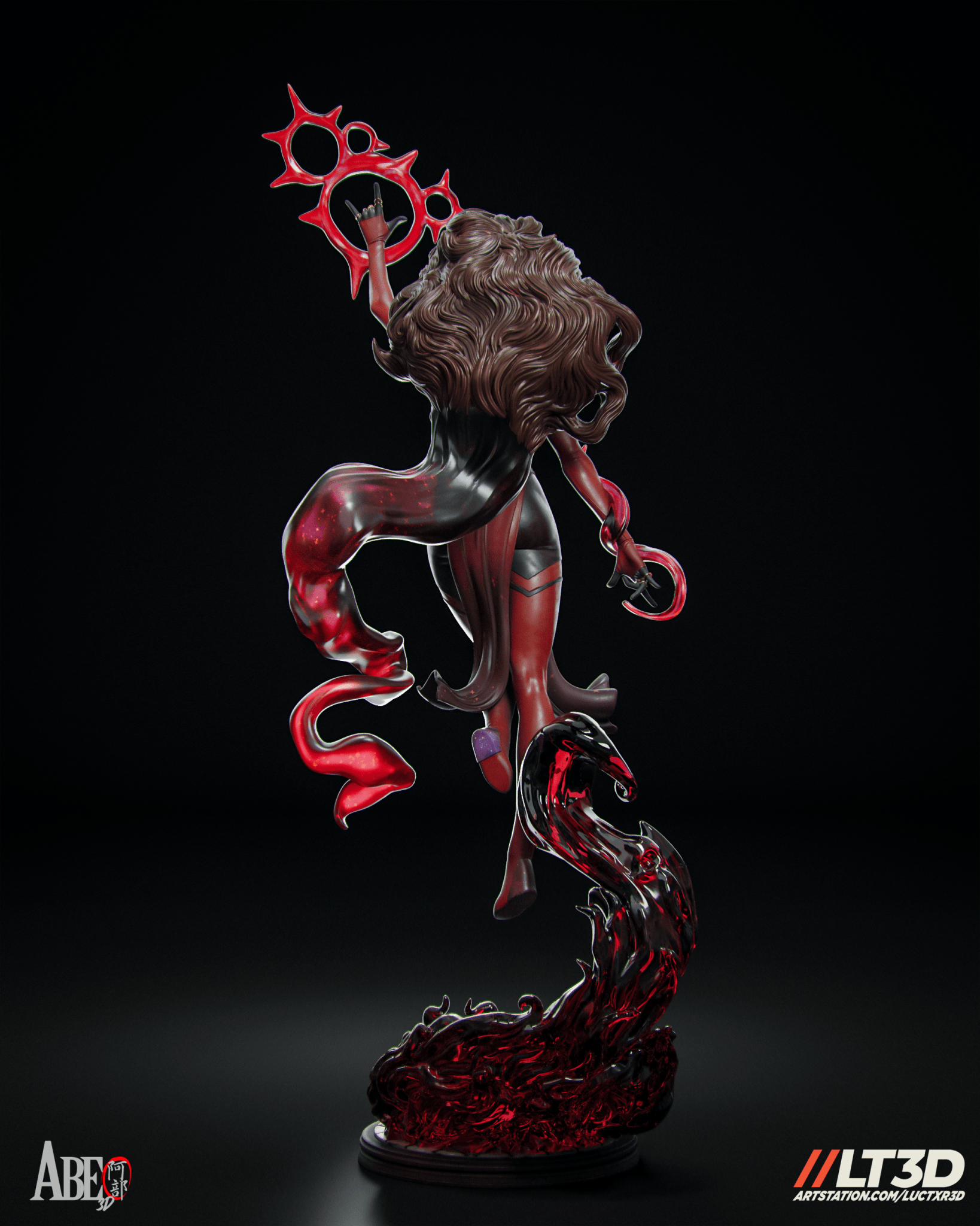 Scarlet Witch Hellfire - Abe3D - Dark Forge Arts
