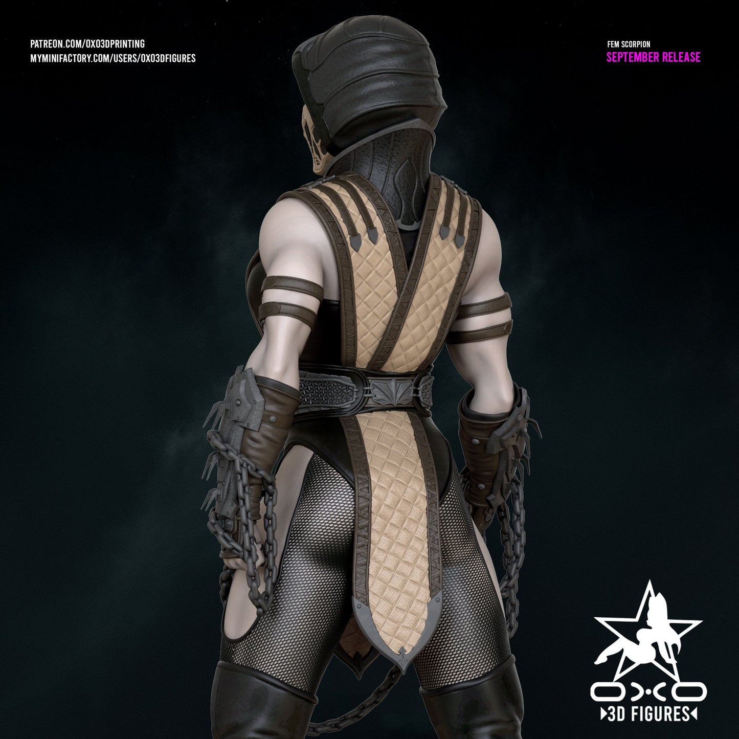 Scorpion Female - OXO3D - Dark Forge Arts